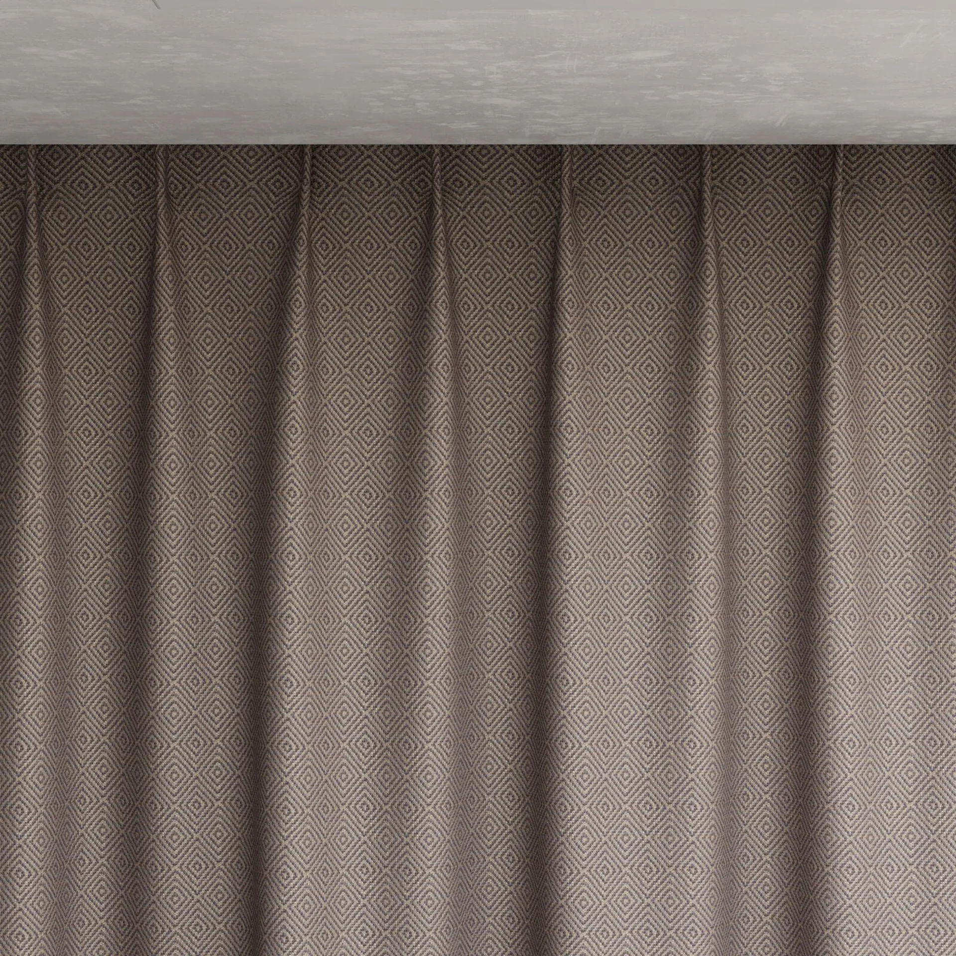 Top view of Hashtag Parma, pinch pleat