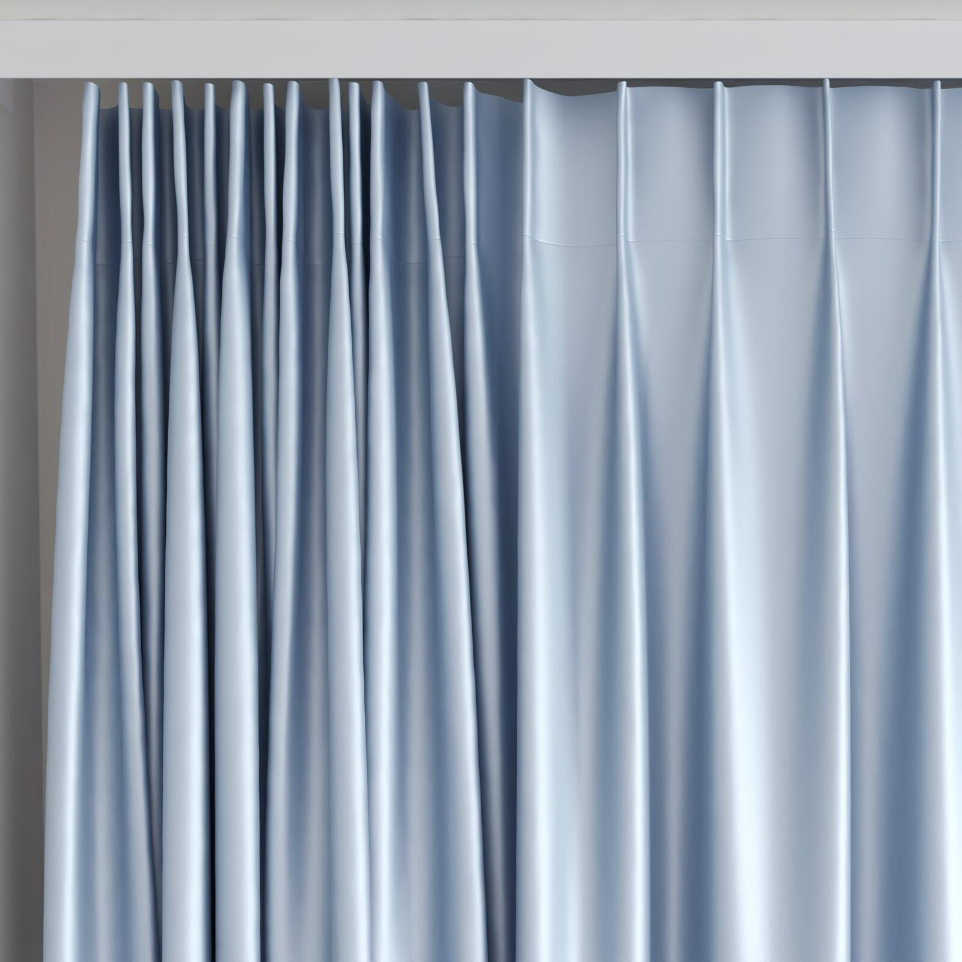 Top view of Moonbeam Cloud, on curtain rail
