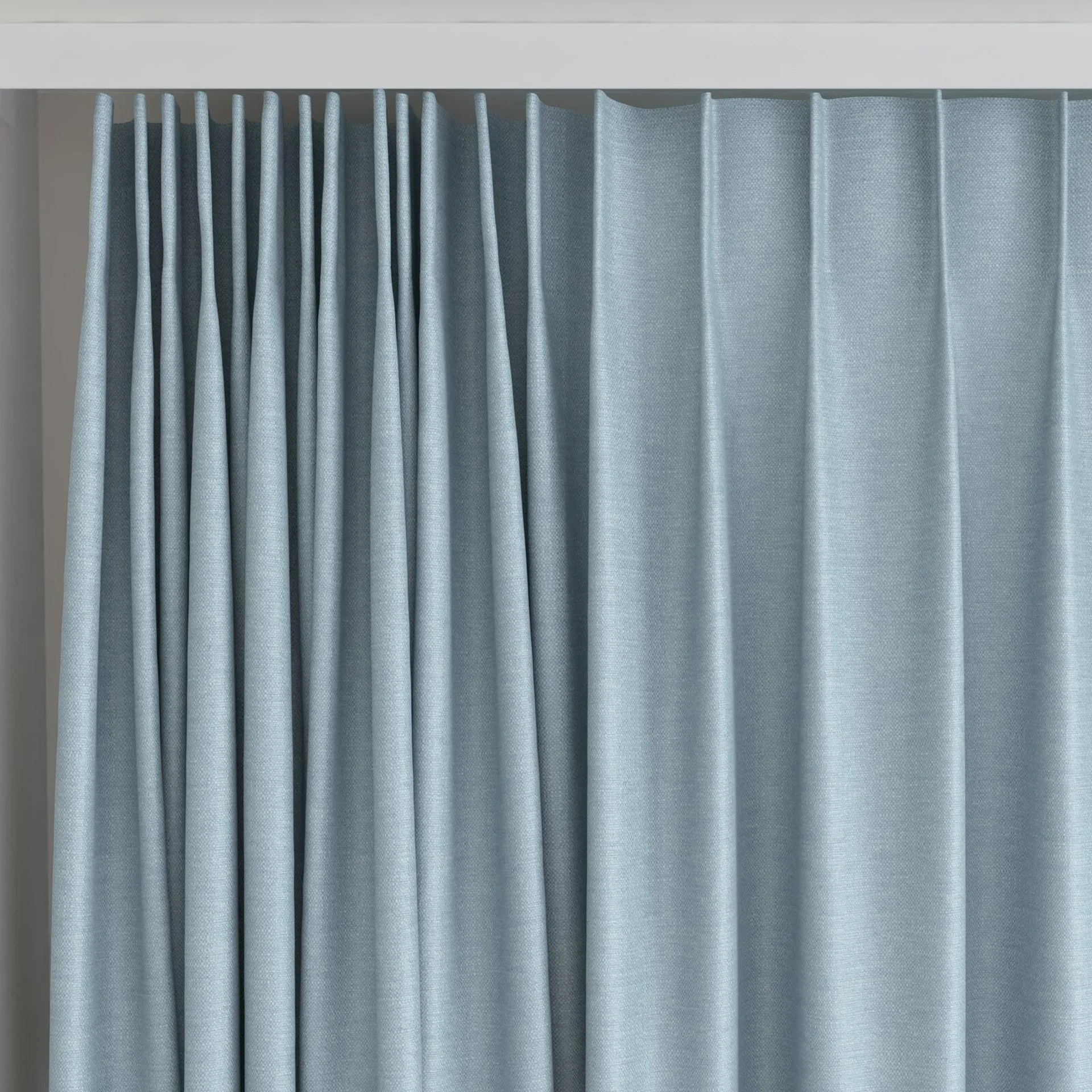 Top view of Colourwash Eco Spa, on curtain rail