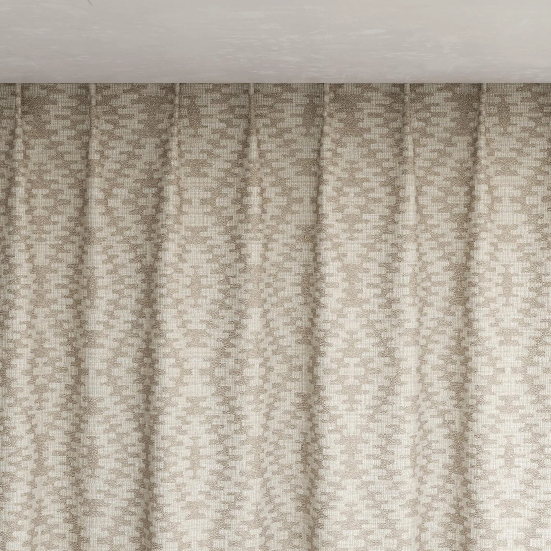 Top view of Kaoani Raffia, pinch pleat