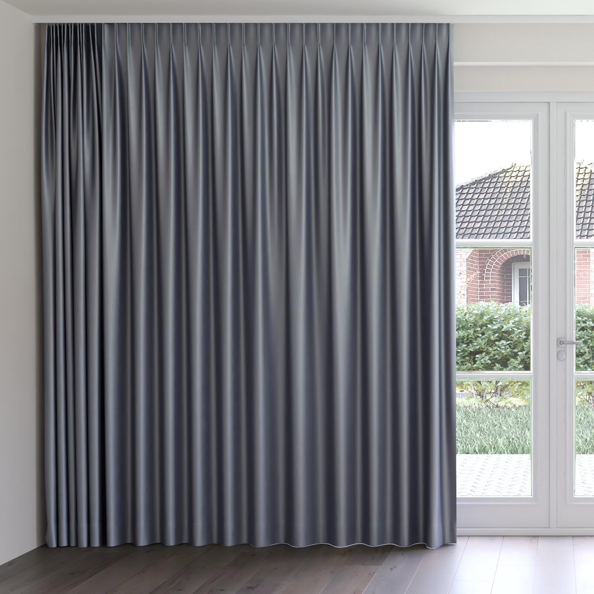 Front view of Mania Diamond, on curtain rail