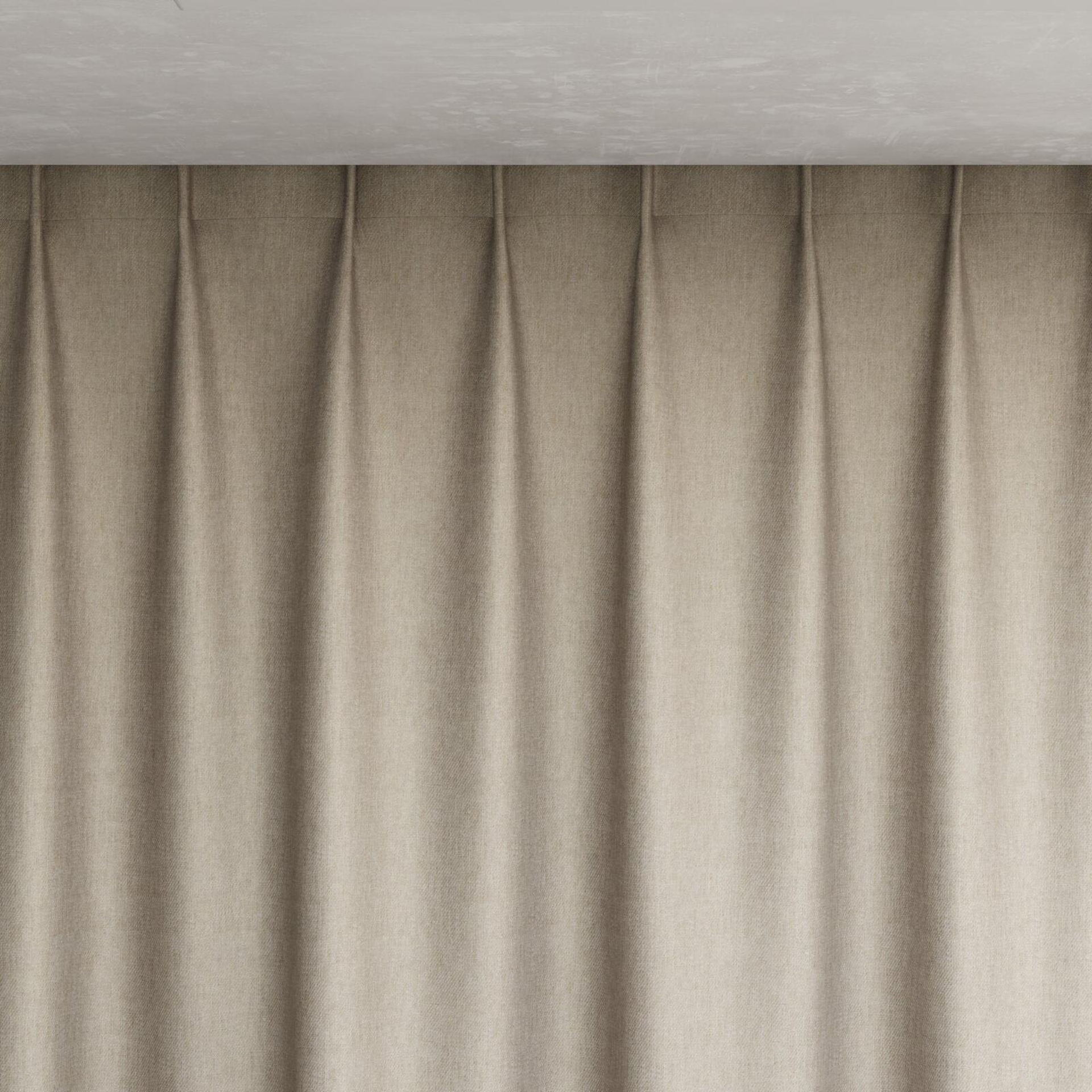 Top view of Fiji Antique, pinch pleat