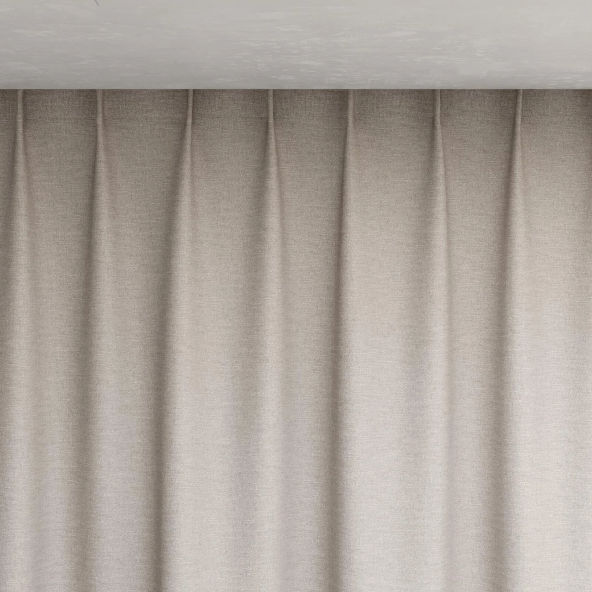 Top view of Casual Lilac, pinch pleat