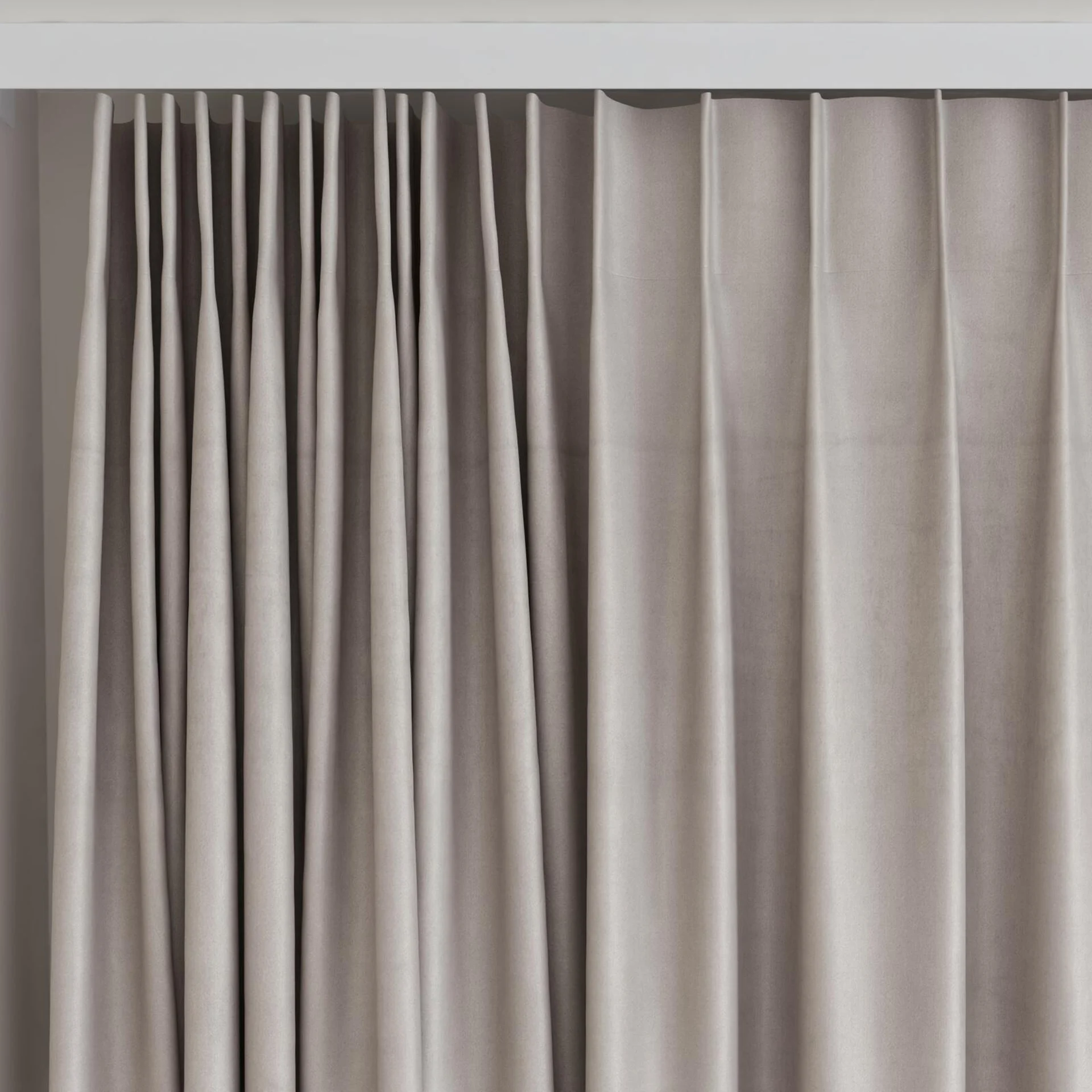 Top view of Warlock Slate, on curtain rail