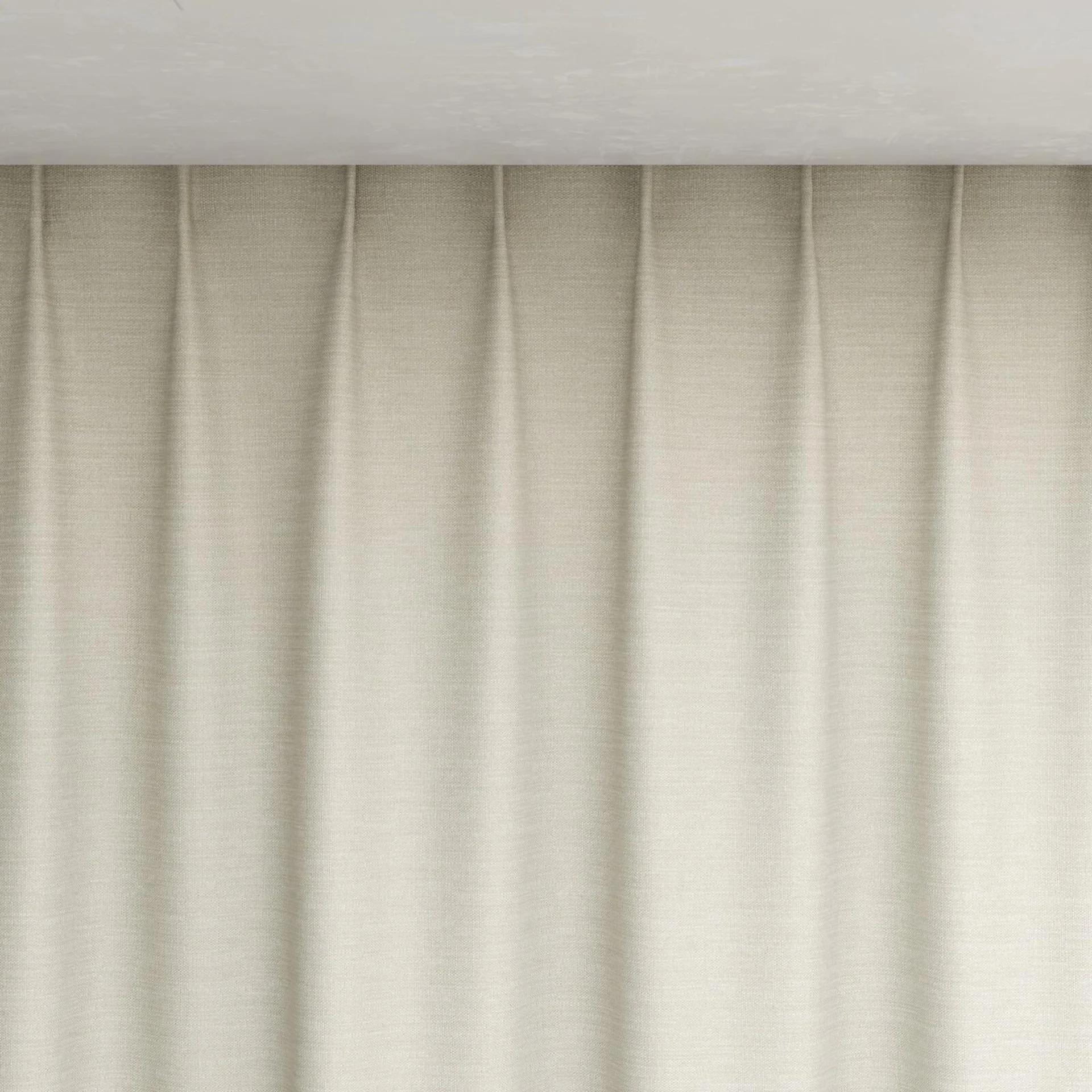 Top view of Linex Silk, pinch pleat