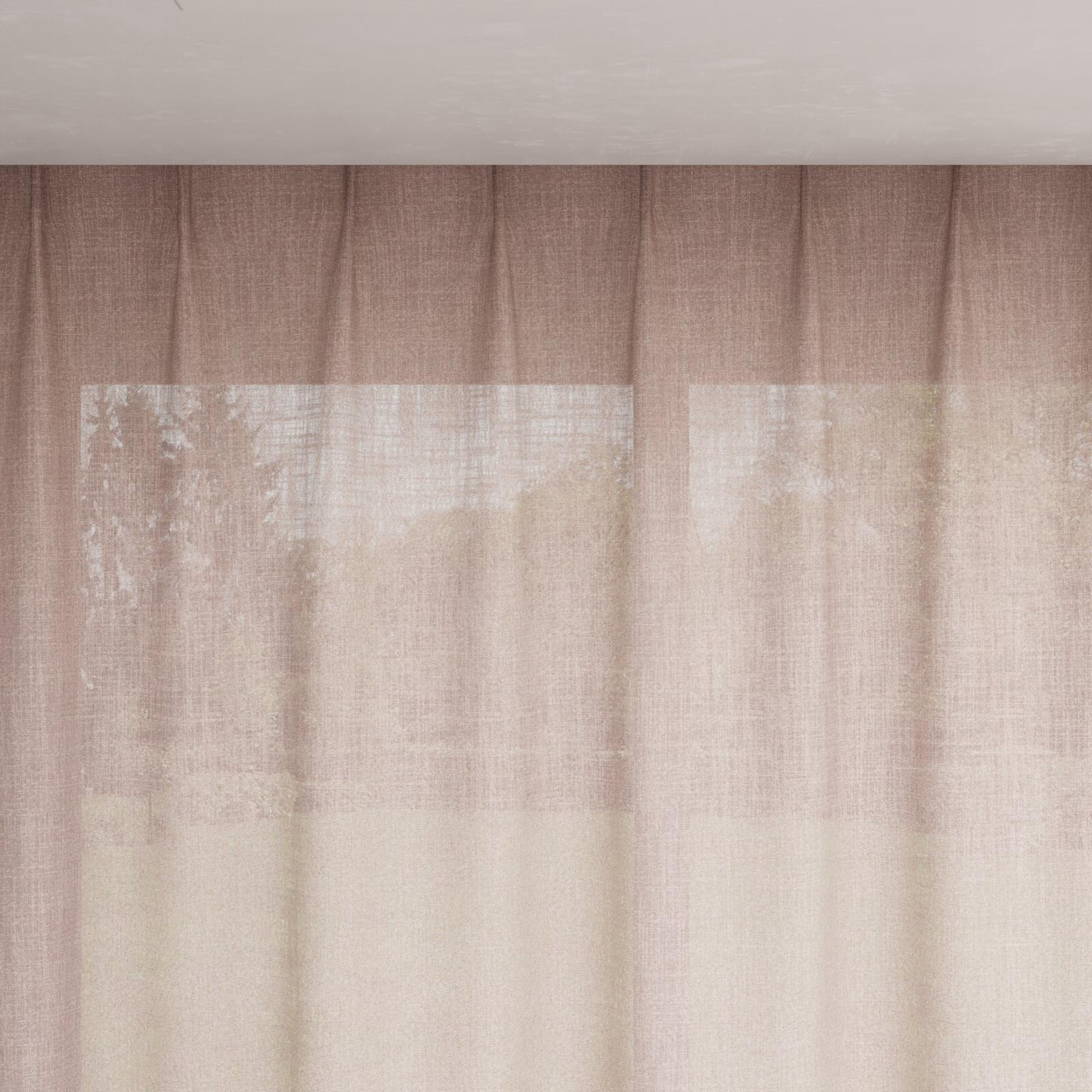 Top view of Motion Blush, pinch pleat