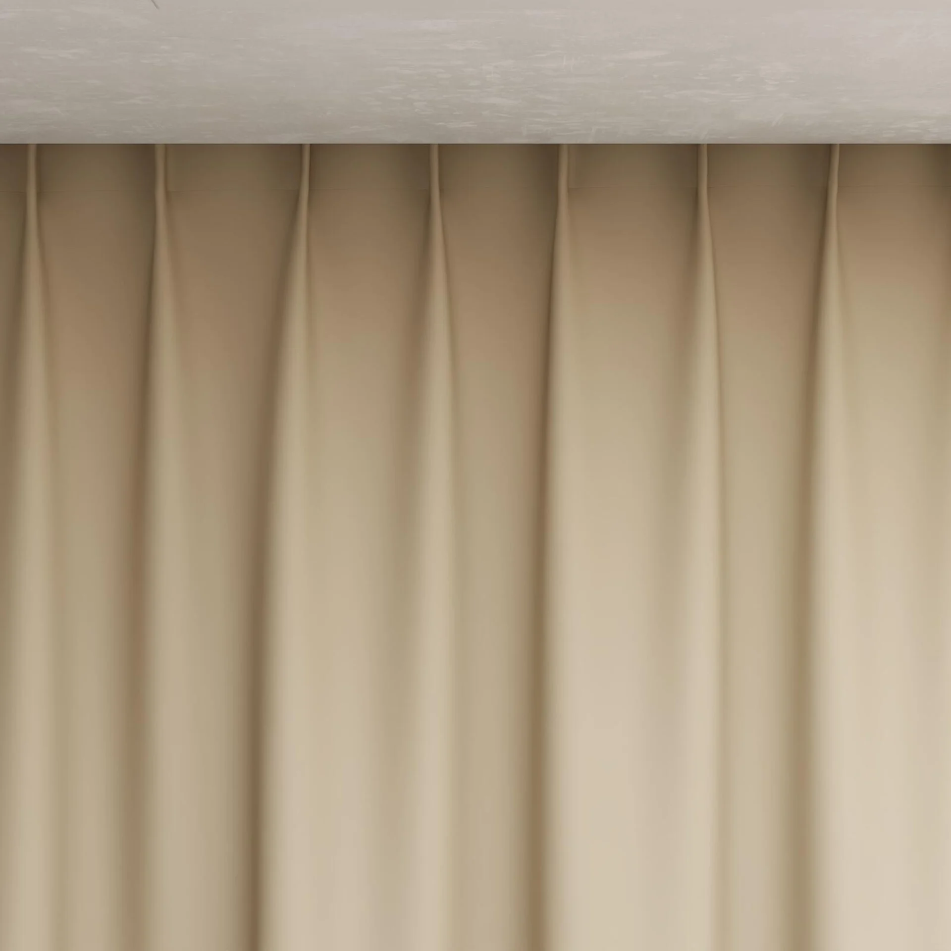 Top view of Ultra Dim Sesame, pinch pleat