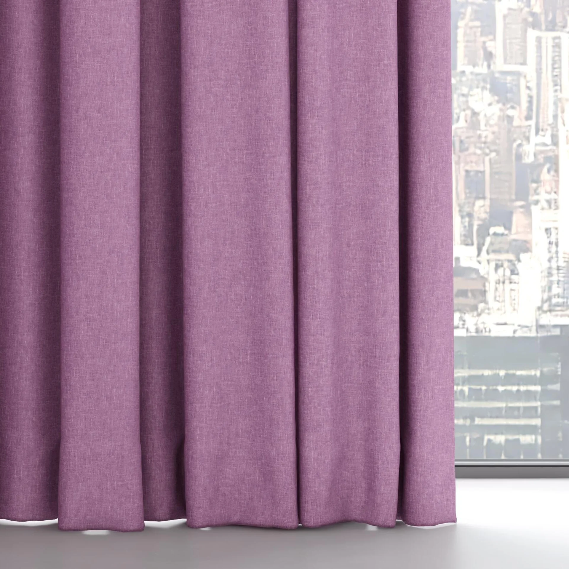 Bottom view of Hometown Purple, on hidden rail