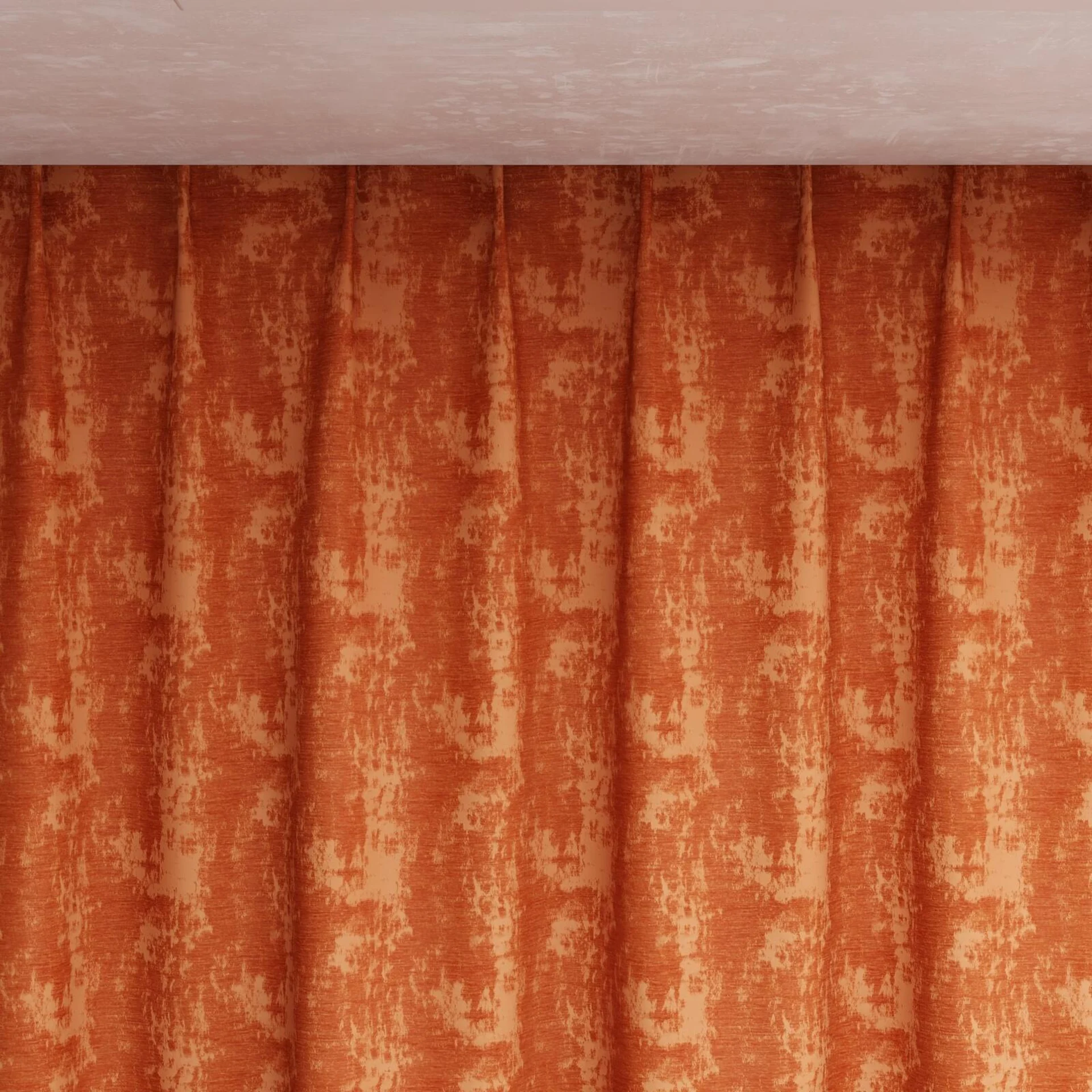 Top view of Innovation Rust, pinch pleat