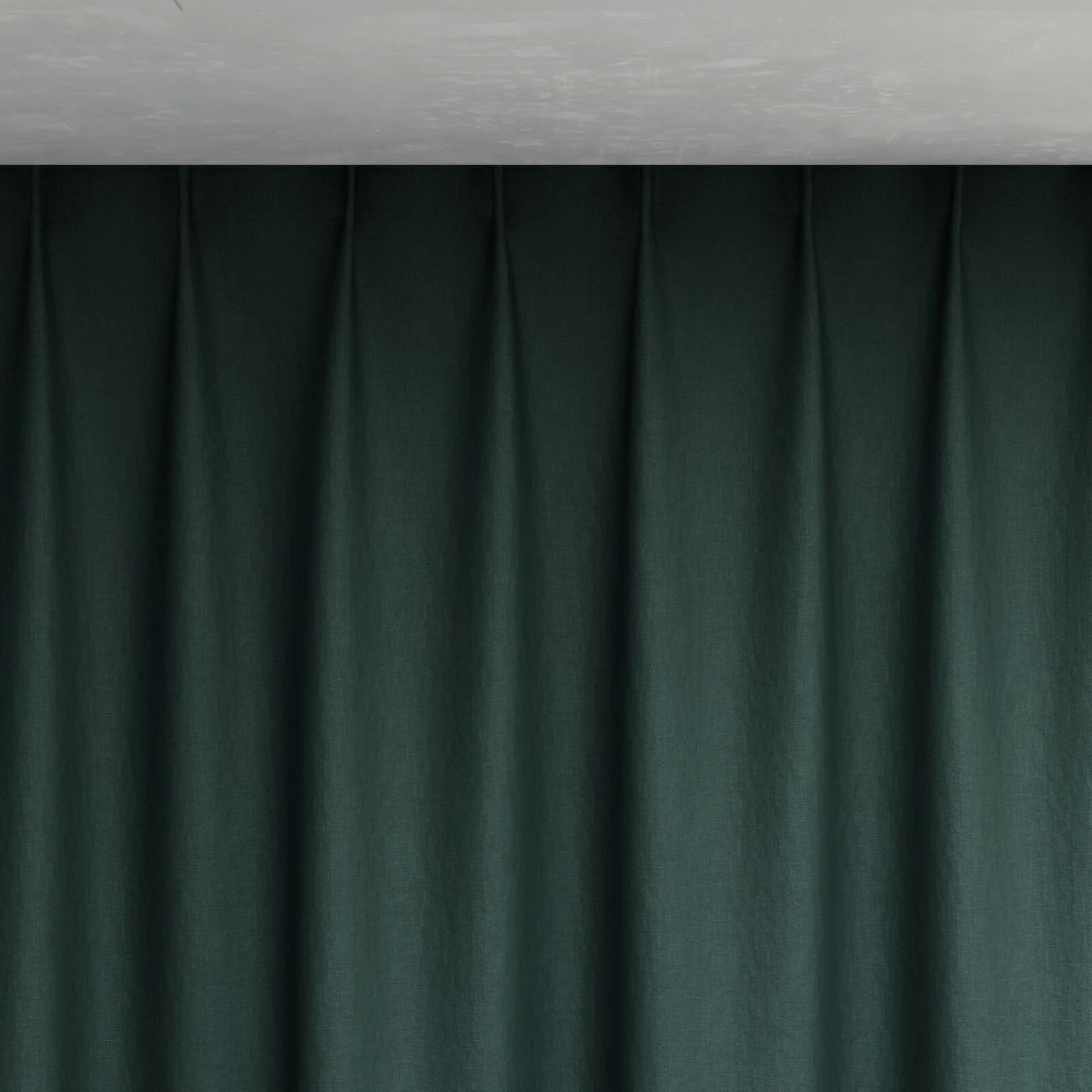 Top view of Eternal Pacific, pinch pleat