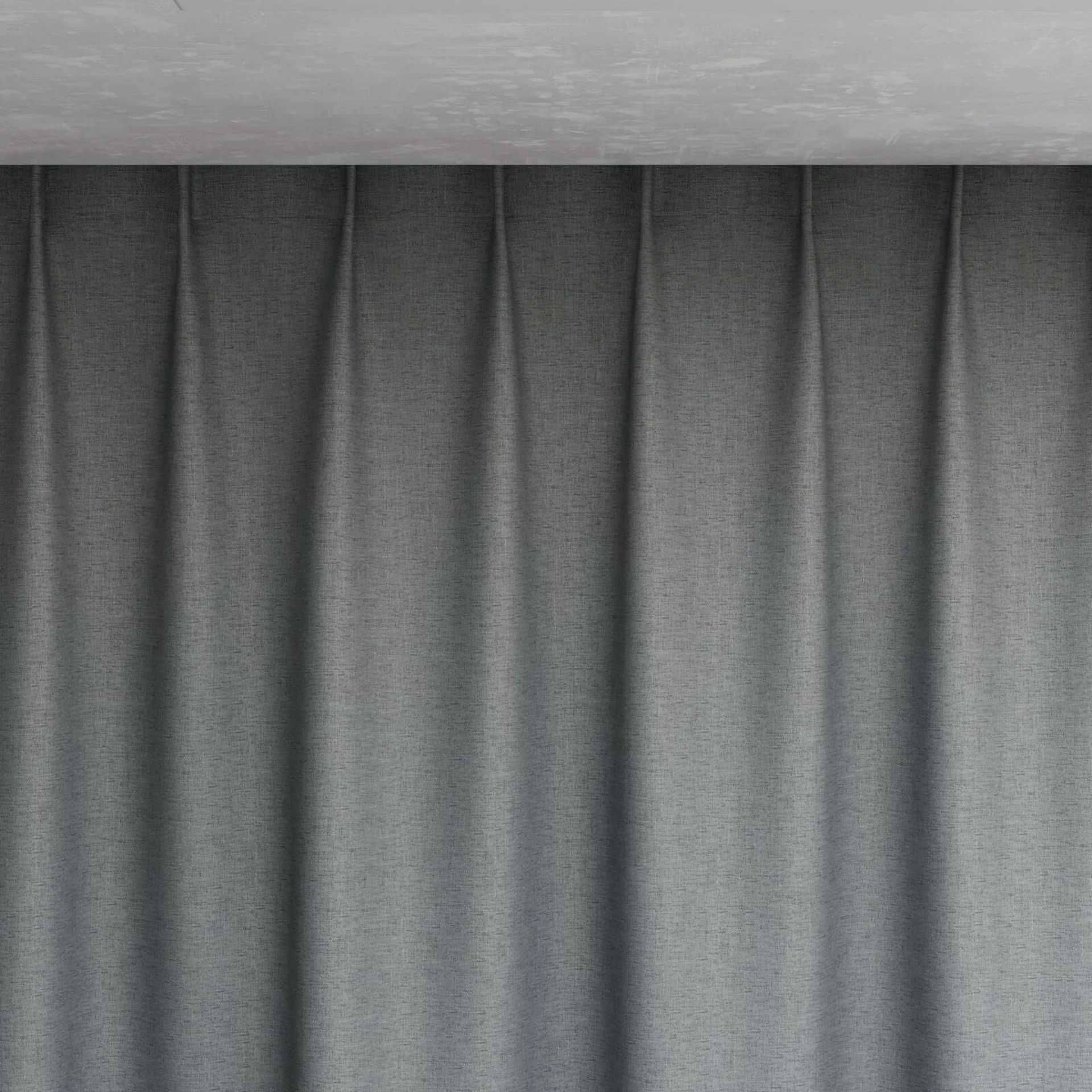 Top view of Stonewall Blackout Slate, pinch pleat