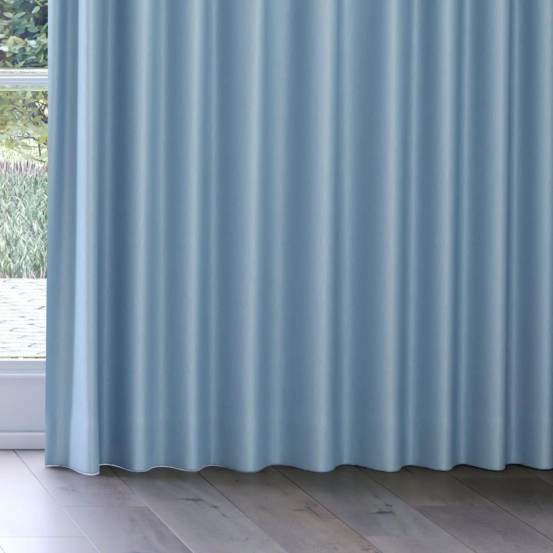 Bottom view of Naturama Sky, on curtain rail