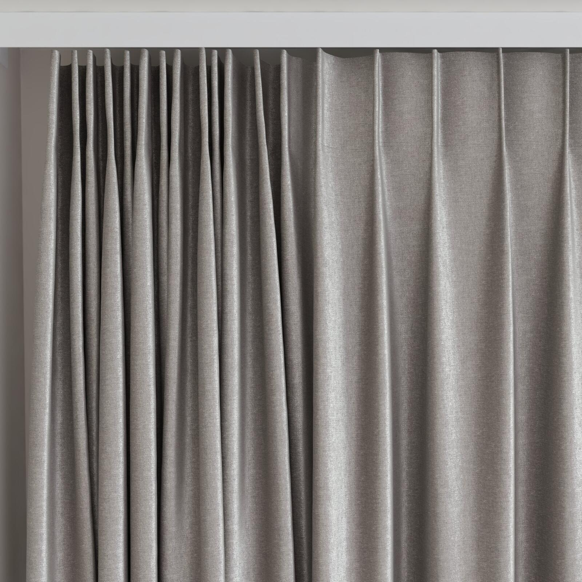 Top view of Recharge Stucco, on curtain rail