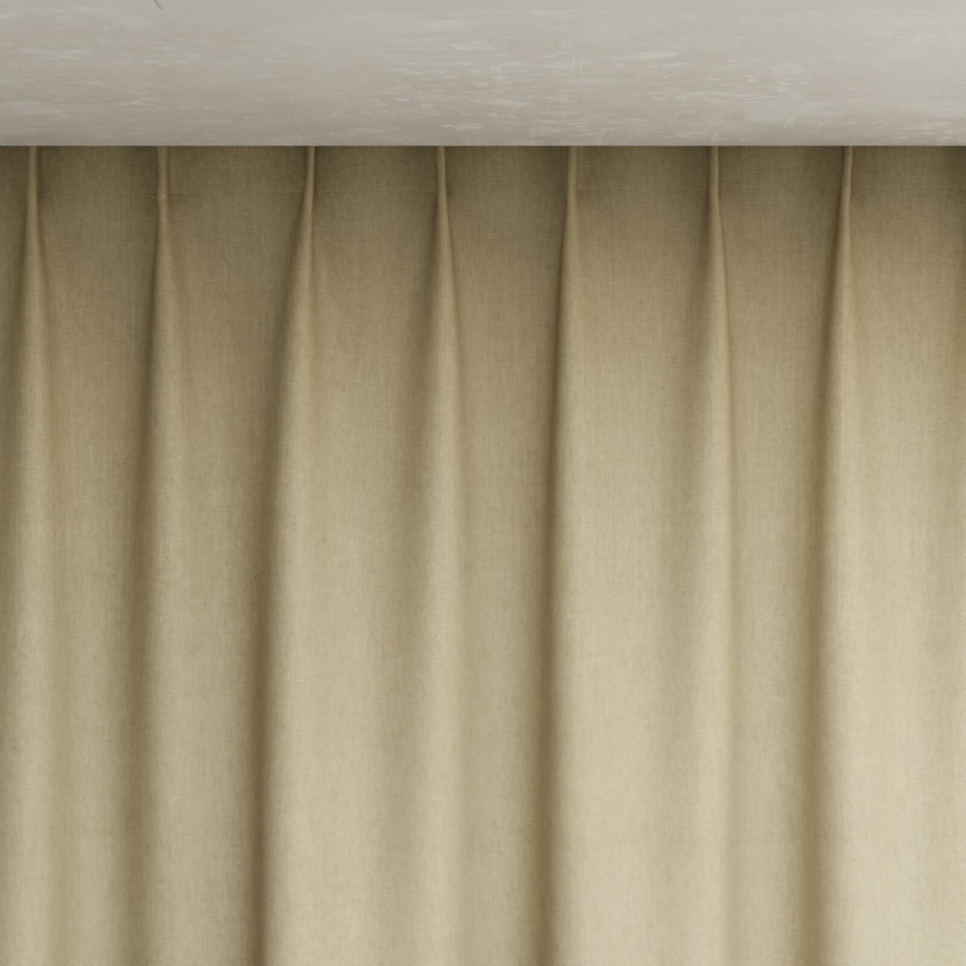 Top view of Rover Linen, pinch pleat