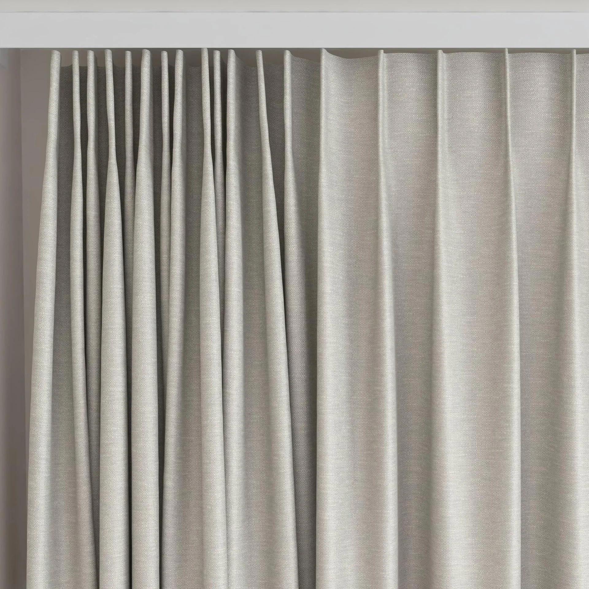 Top view of Colourwash Eco Griffin, on curtain rail