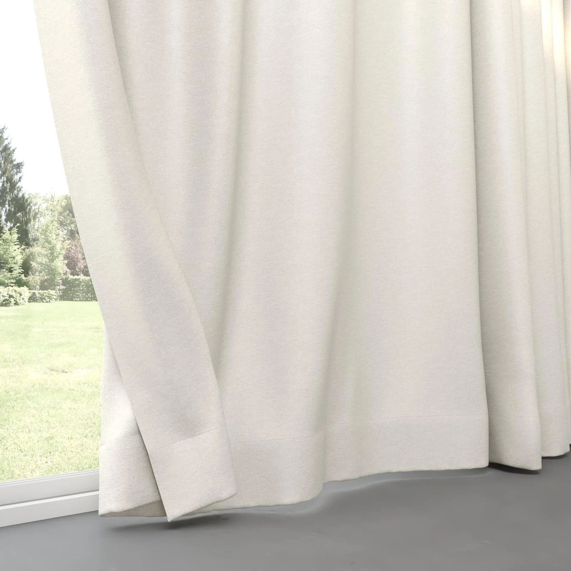 Bottom view of Ocean Linen, pinch pleat
