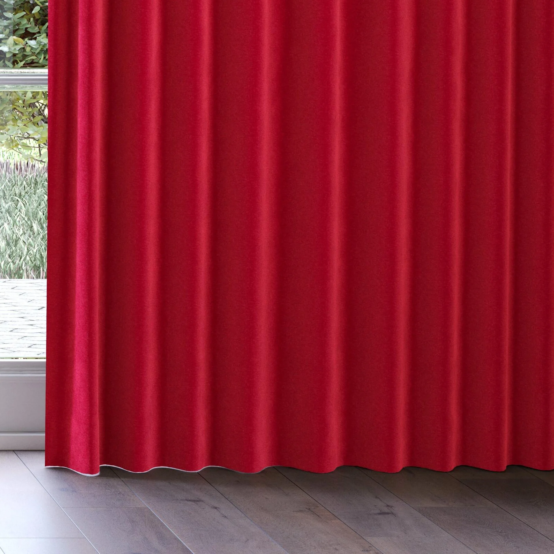 Bottom view of Geneva Cardinal, on curtain rail