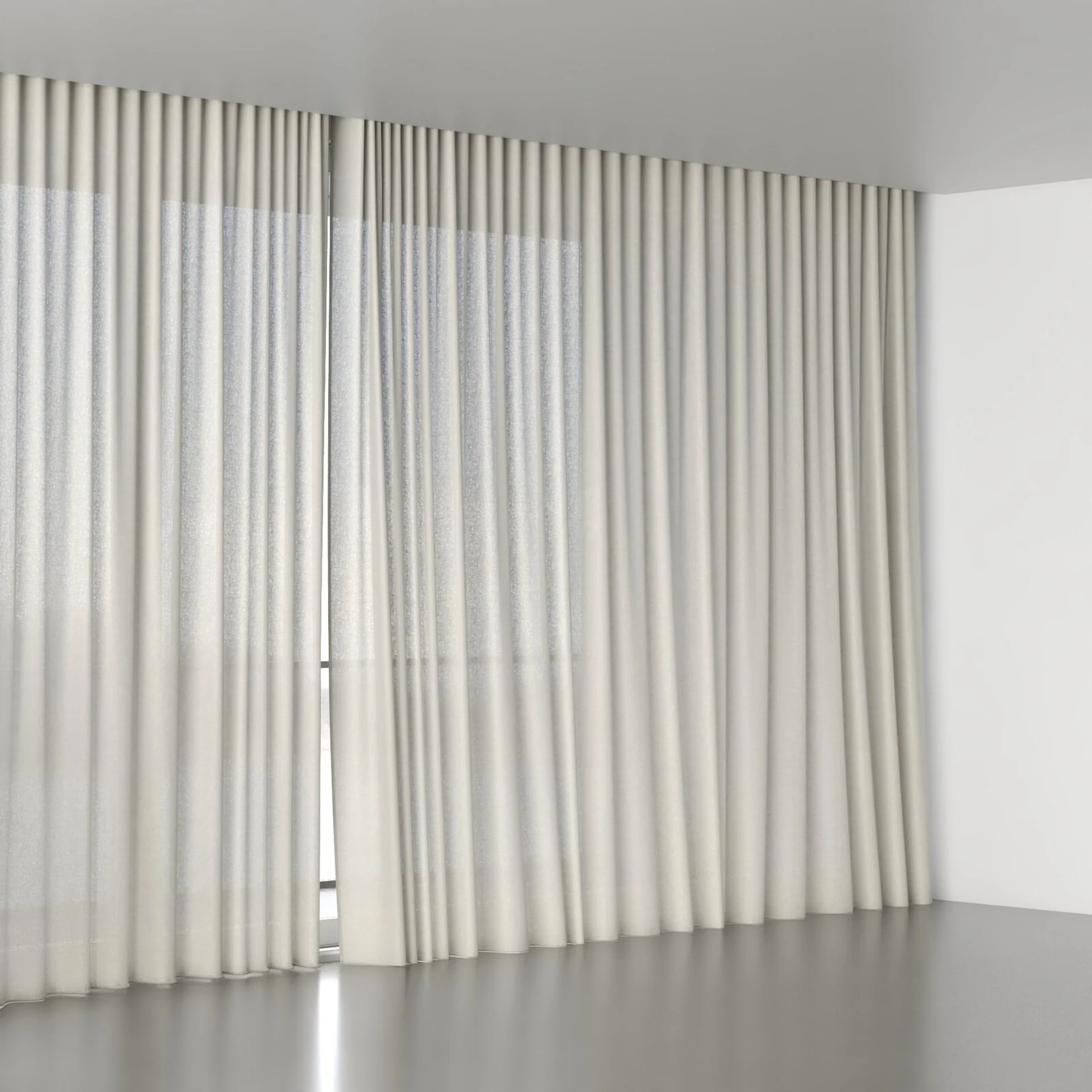 Full view of Pure Natural, wave pleat