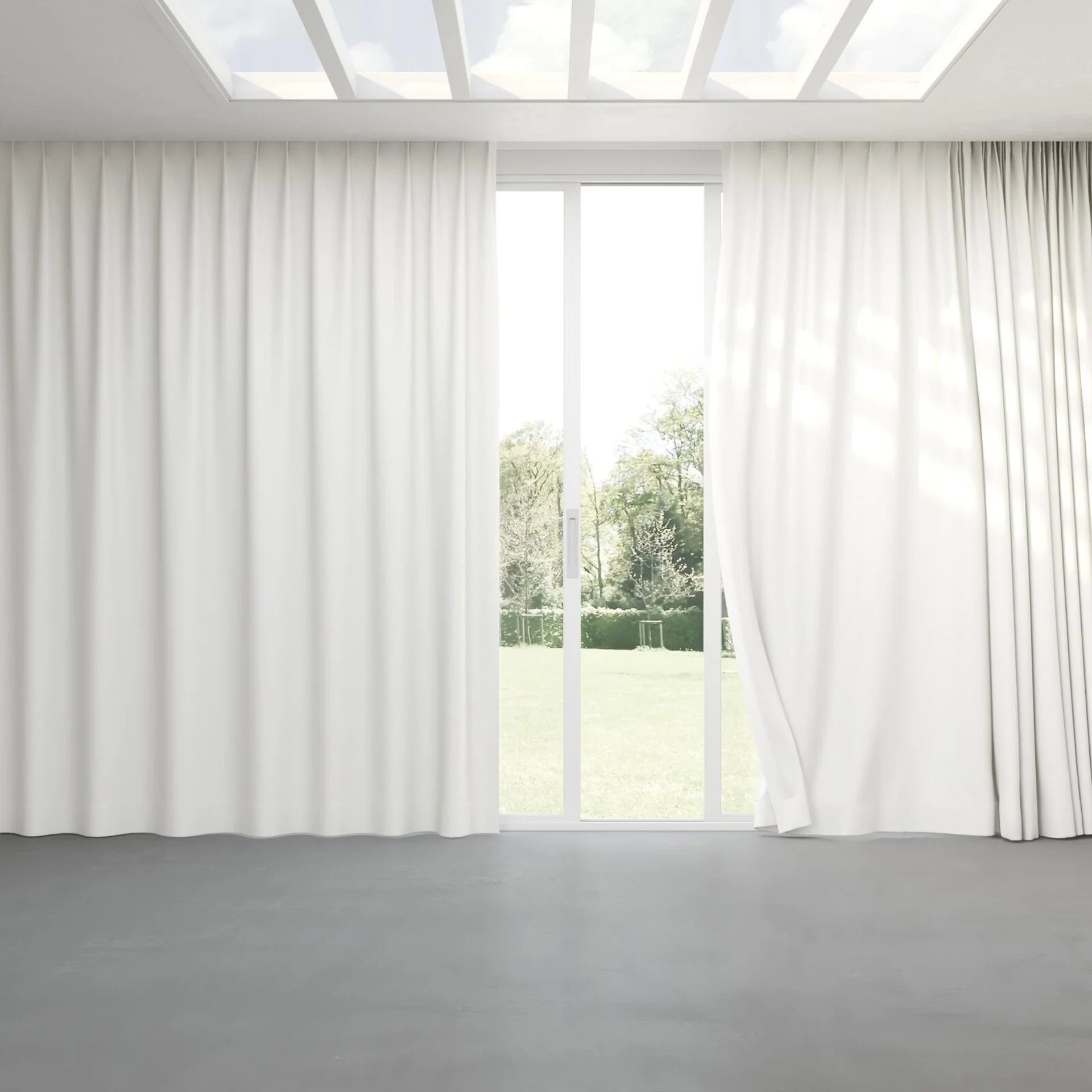 Full view of Urban Snow, pinch pleat