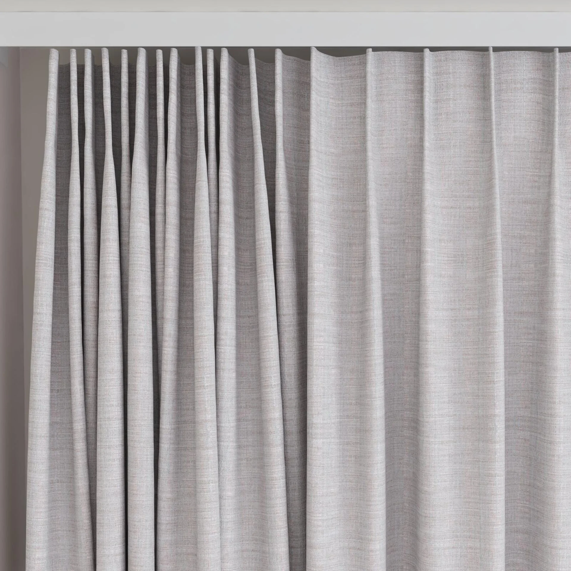 Top view of Iconic Limestone, on curtain rail