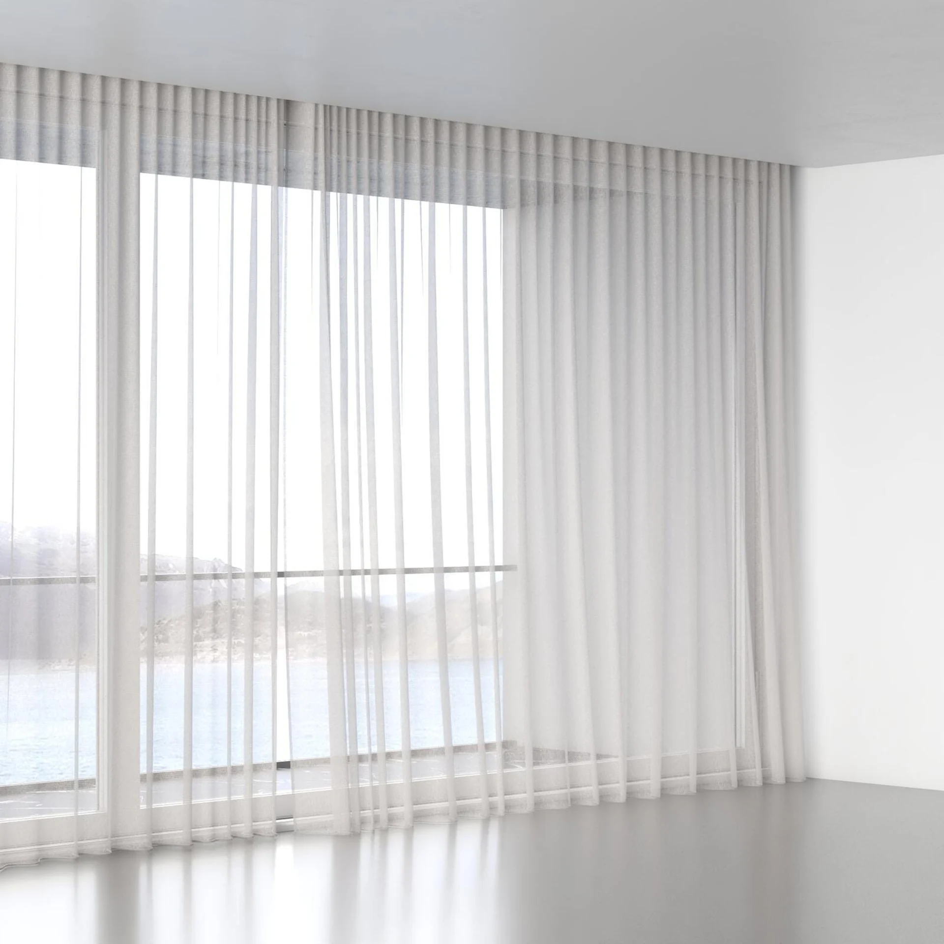 Full view of Elevate Oat, wave pleat