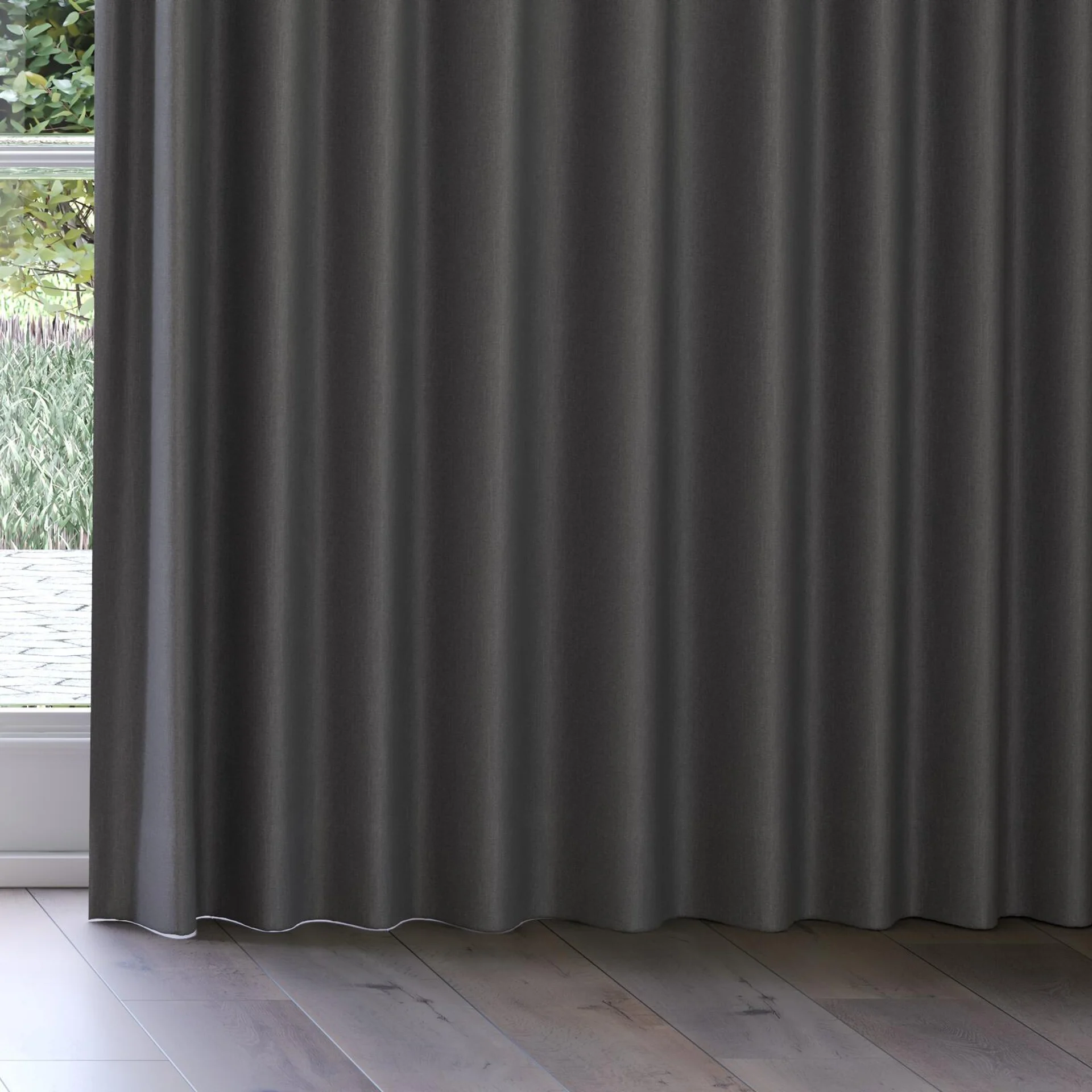 Bottom view of Excel Night, on curtain rail