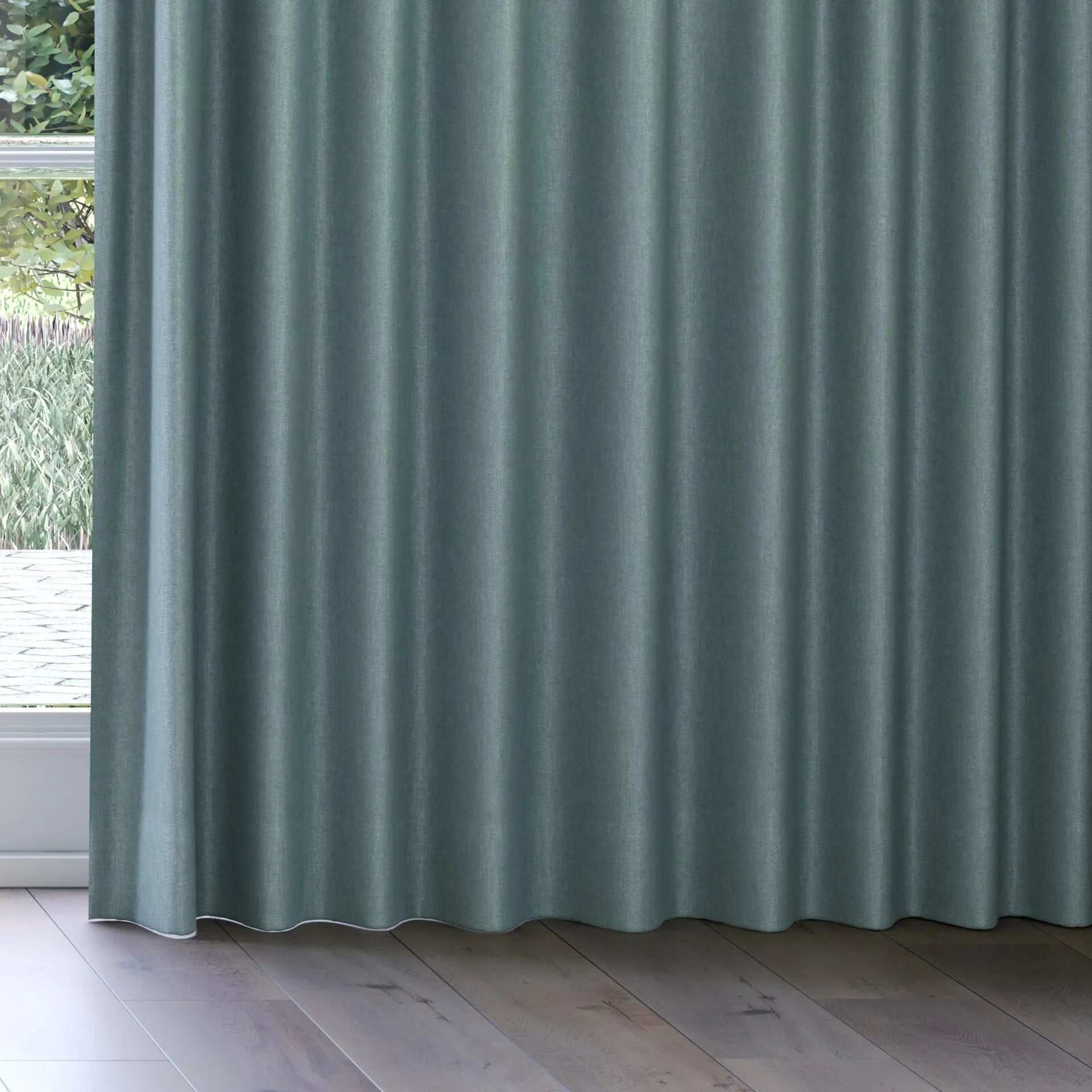 Bottom view of Perfecto Spa, on curtain rail