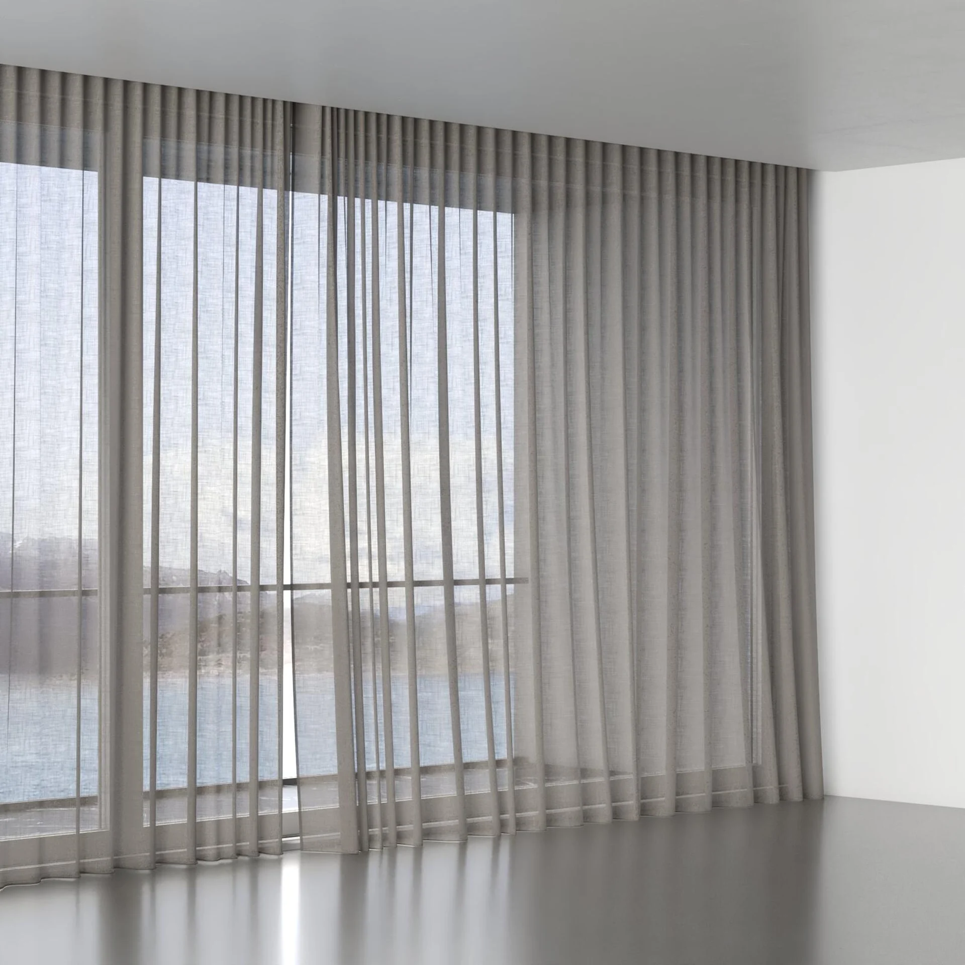 Full view of Uno Otter, wave pleat