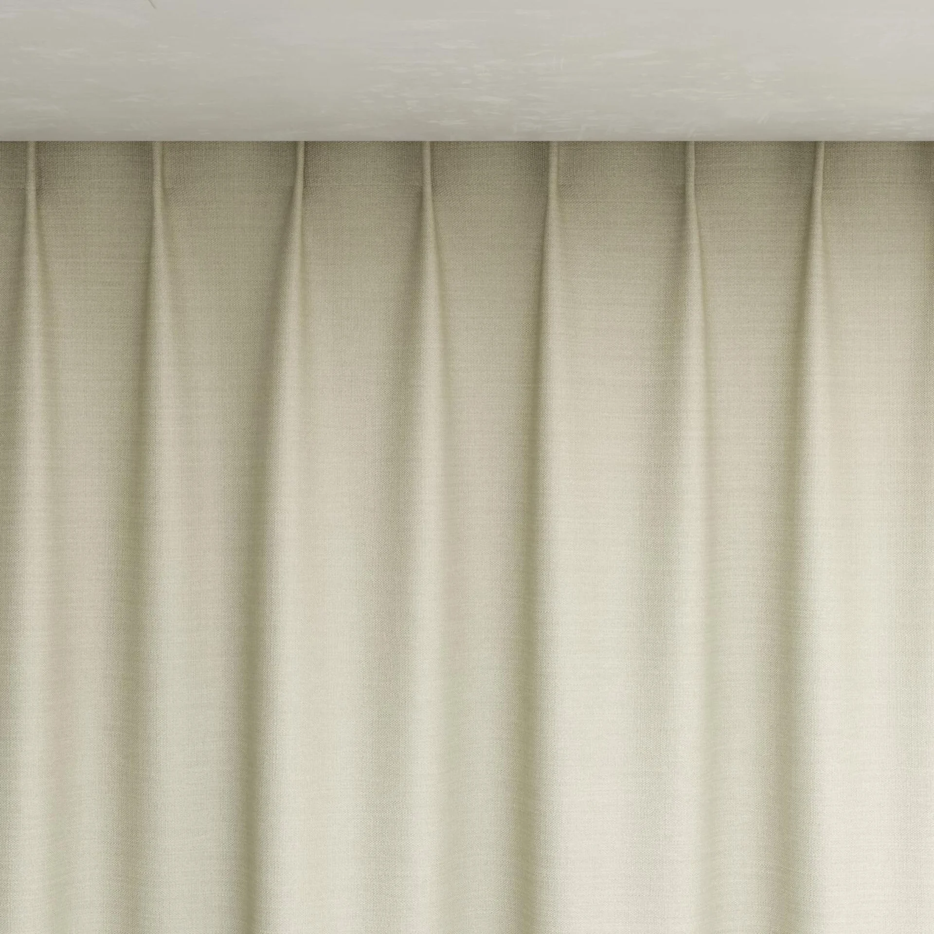 Top view of Linex Ivory, pinch pleat