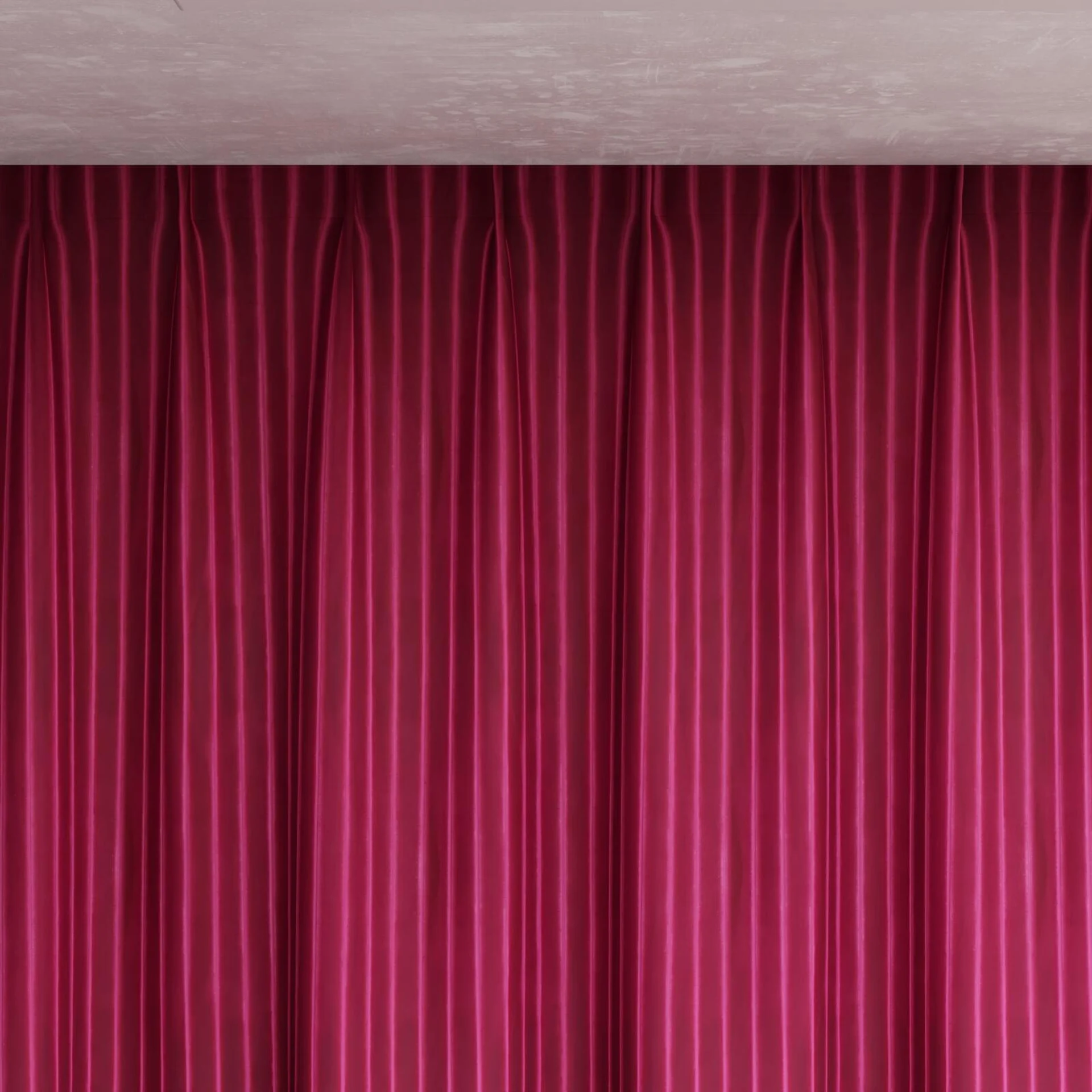Top view of Cordial Passion, pinch pleat