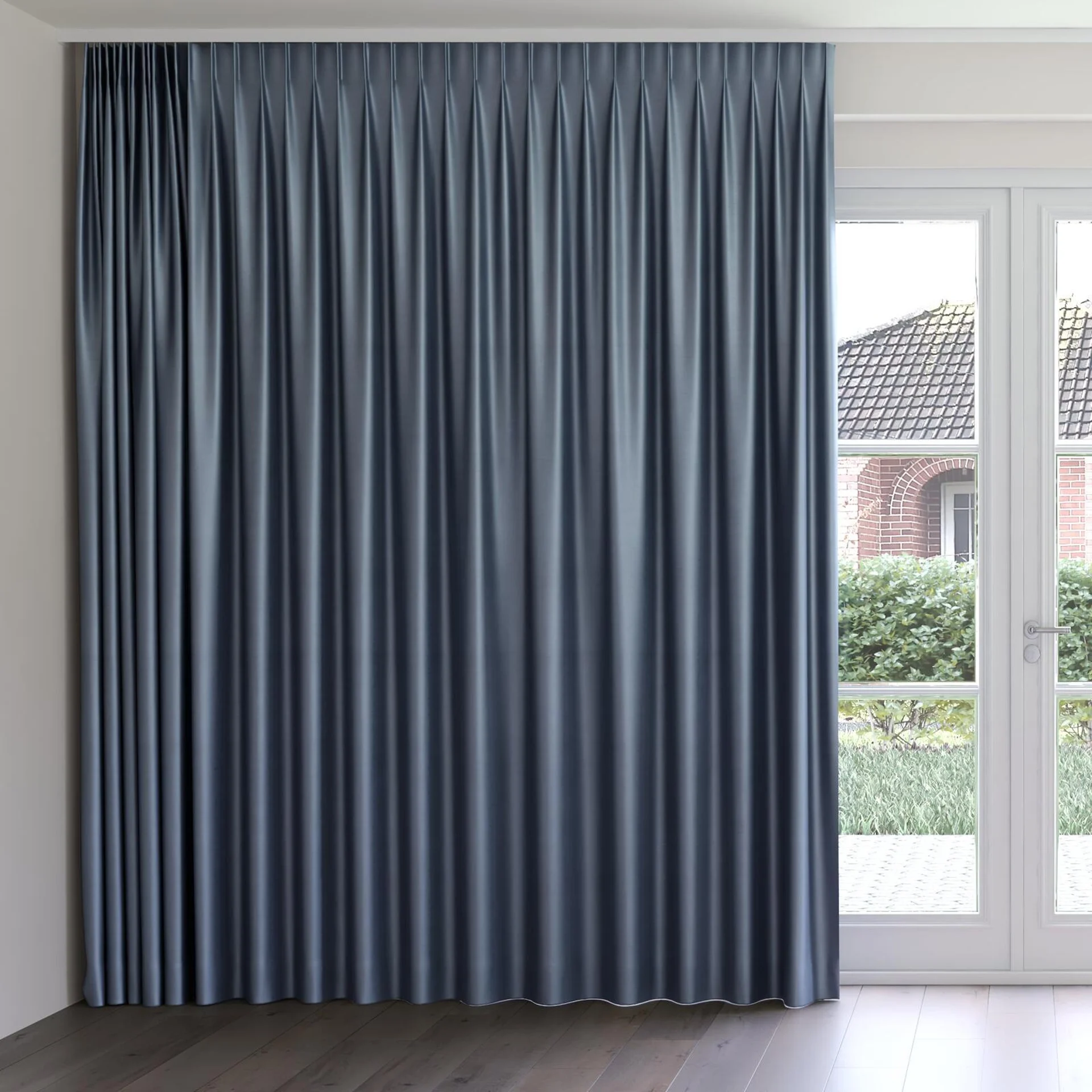 Front view of Mont Blanc Sky, on curtain rail