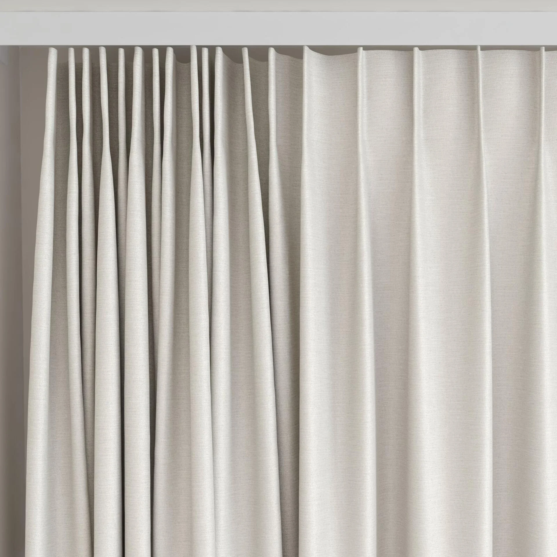 Top view of Hastings Sand, on curtain rail