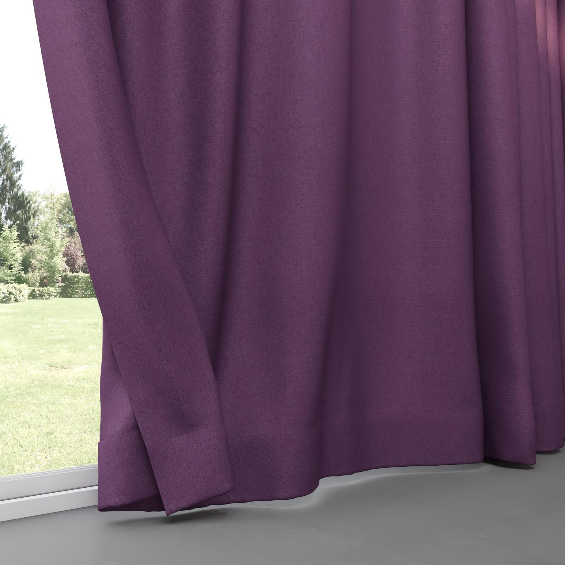 Bottom view of Liberate Grape, pinch pleat