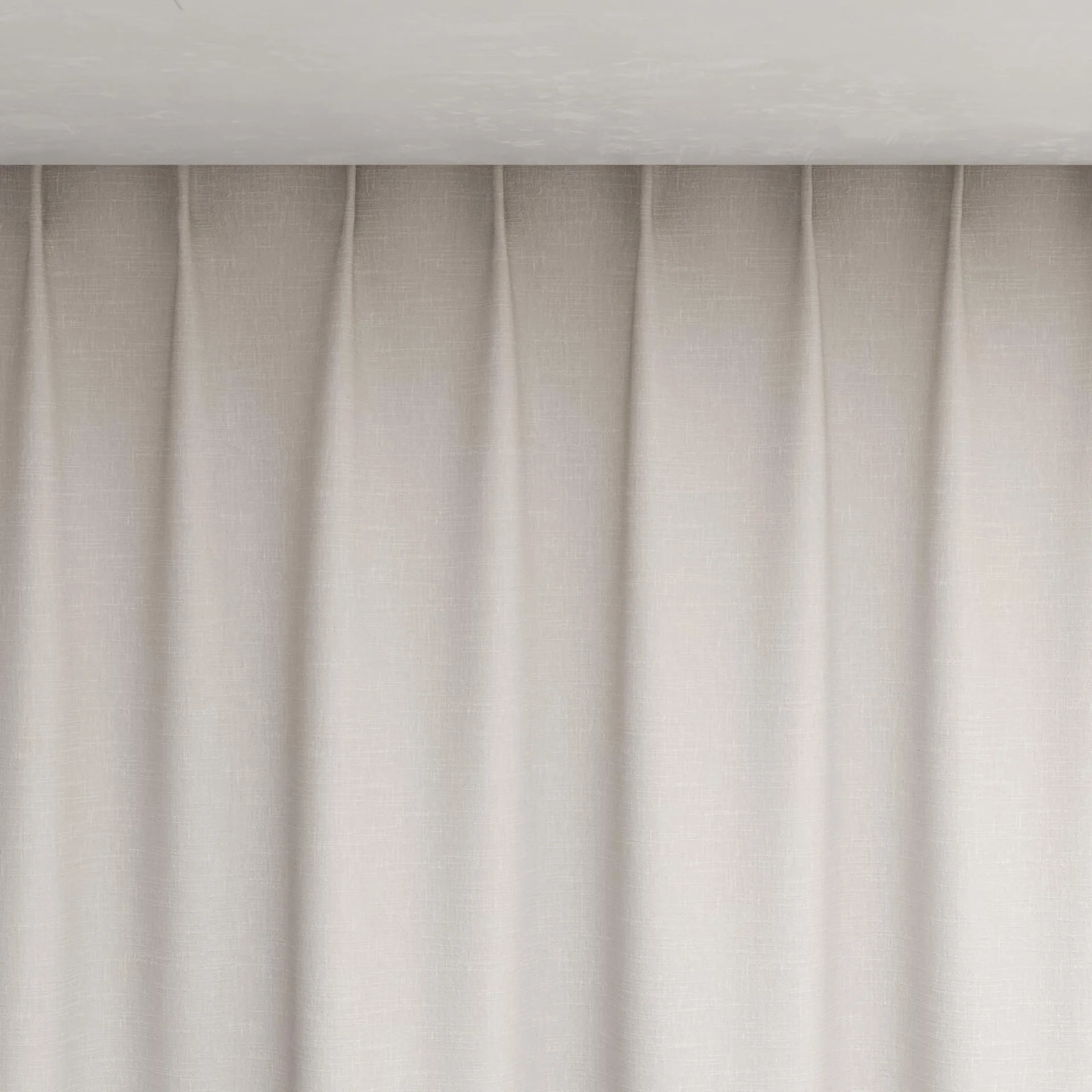 Top view of Artemis Mink, pinch pleat