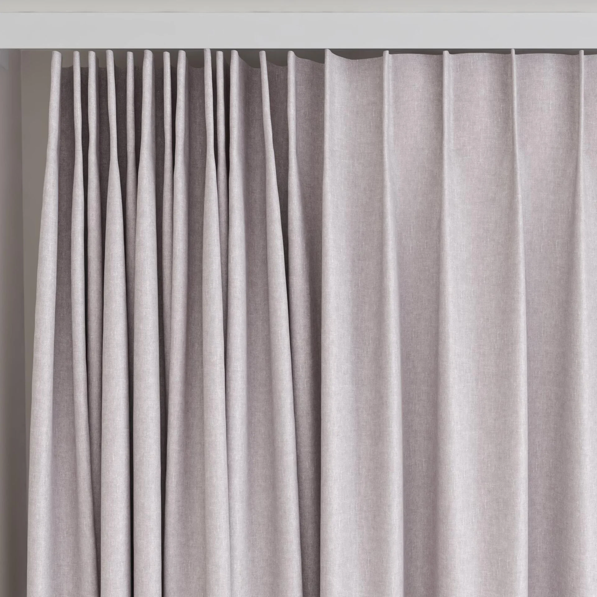 Top view of Hometown Quartz, on curtain rail