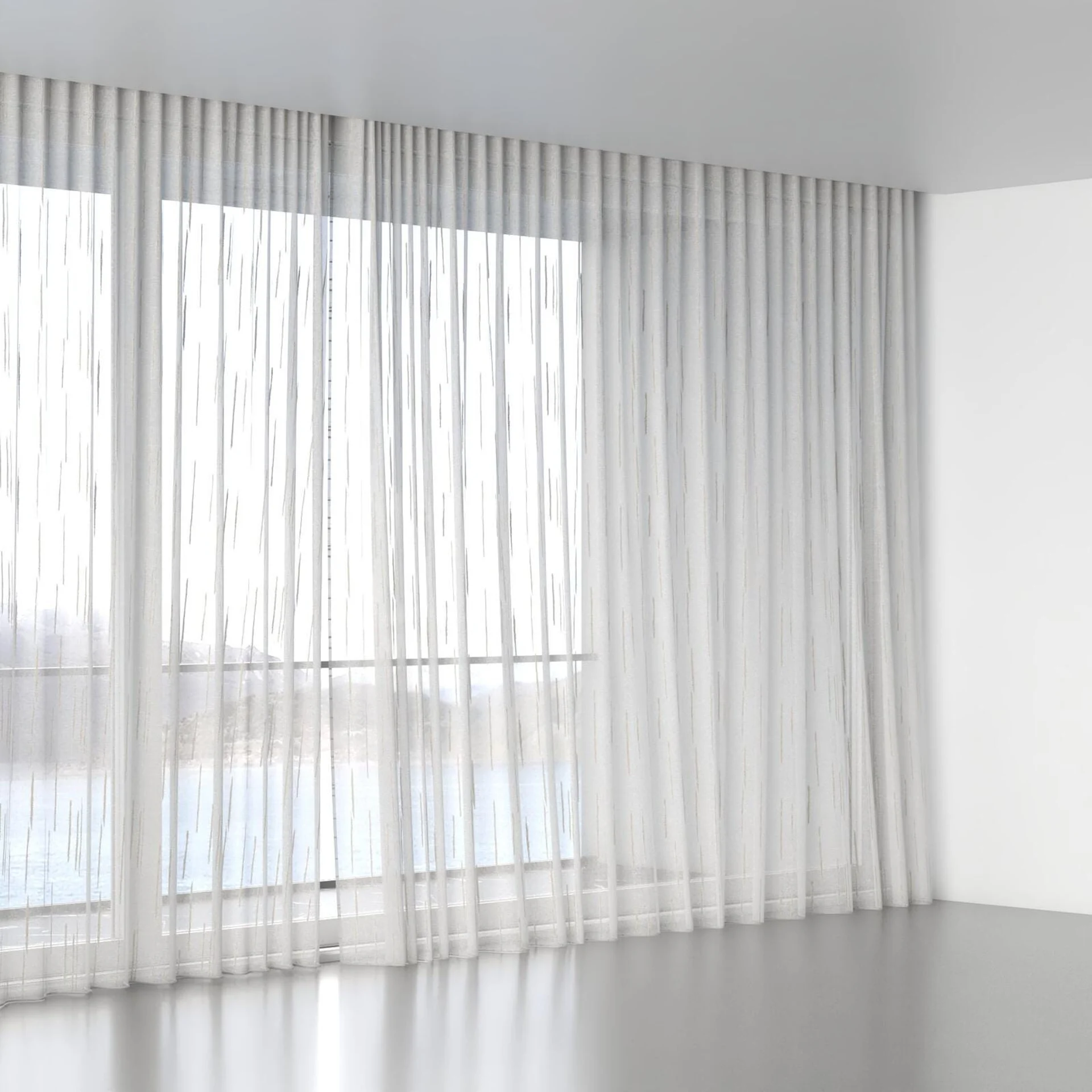 Full view of Tidal Vapour, wave pleat