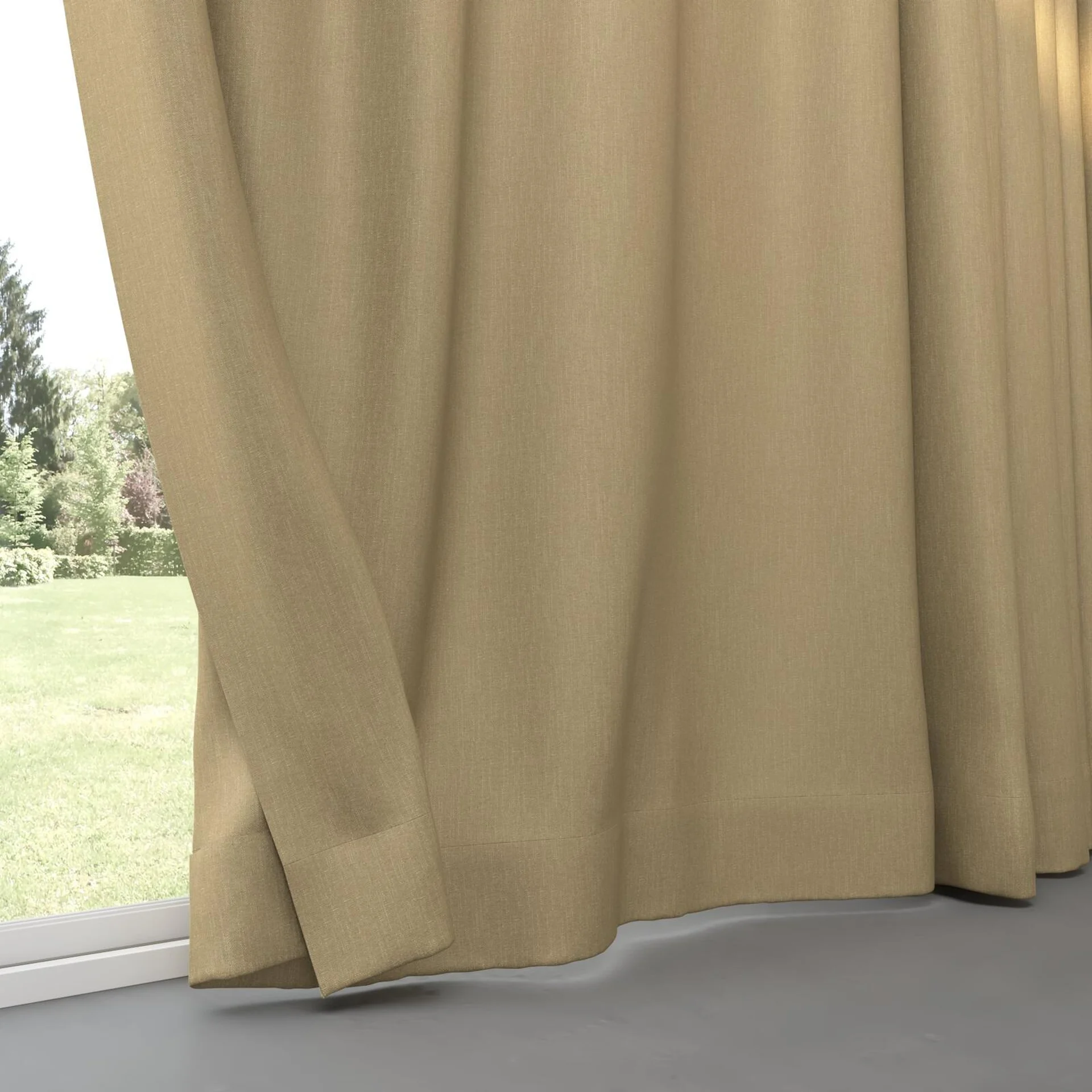 Bottom view of Excel Nugget, pinch pleat