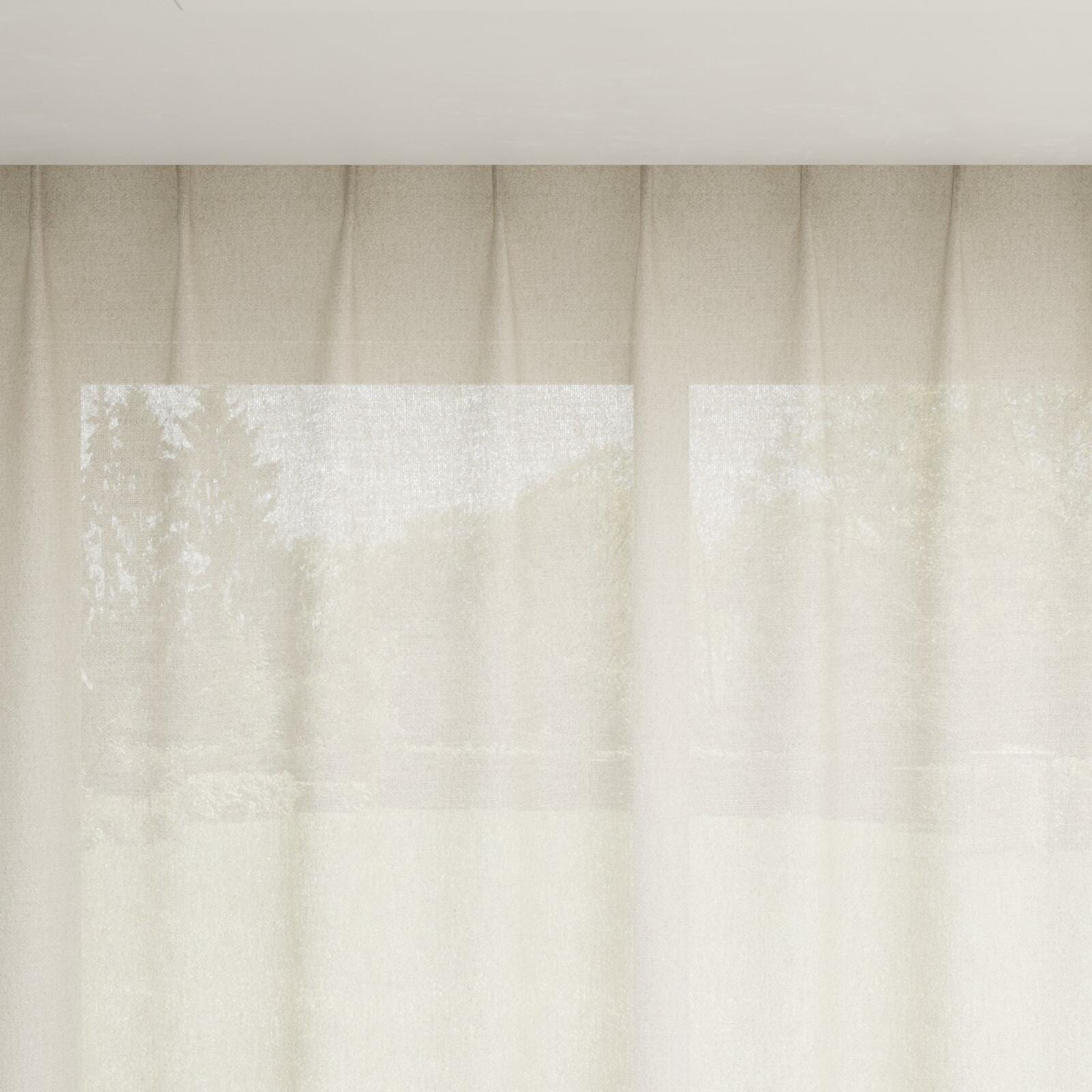 Top view of Revel Linen, pinch pleat