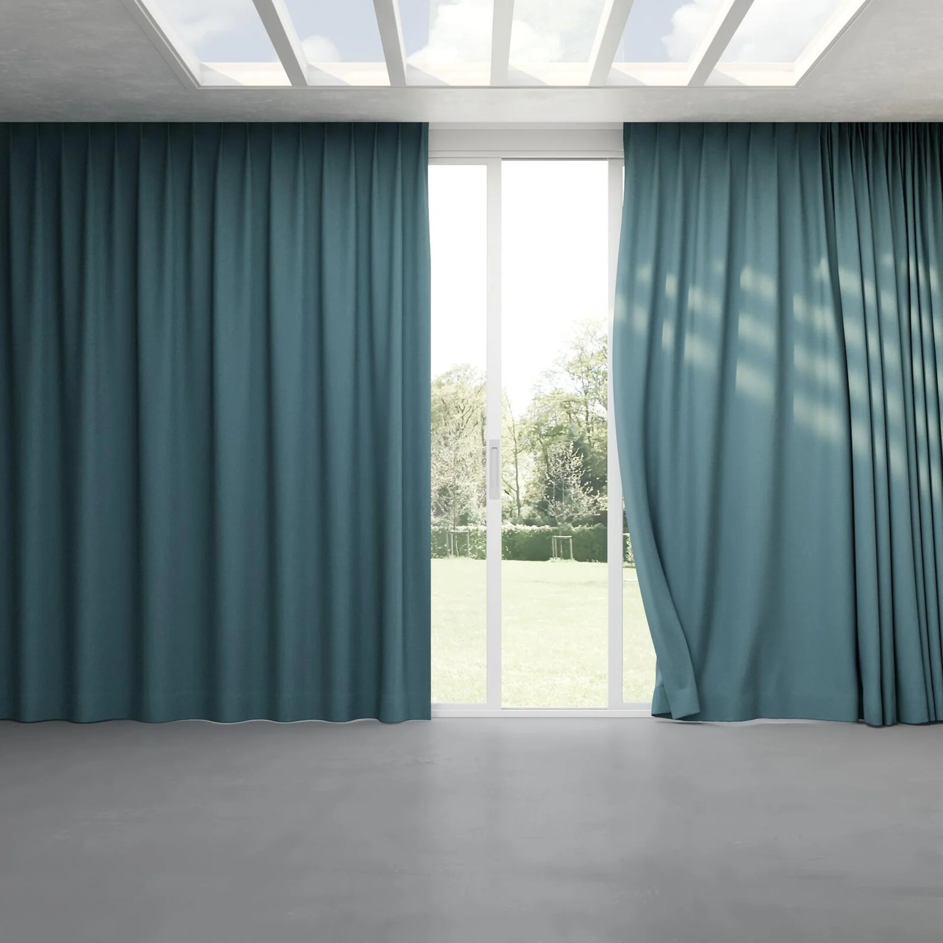 Full view of Envoy 2 Oasis 320cm, pinch pleat