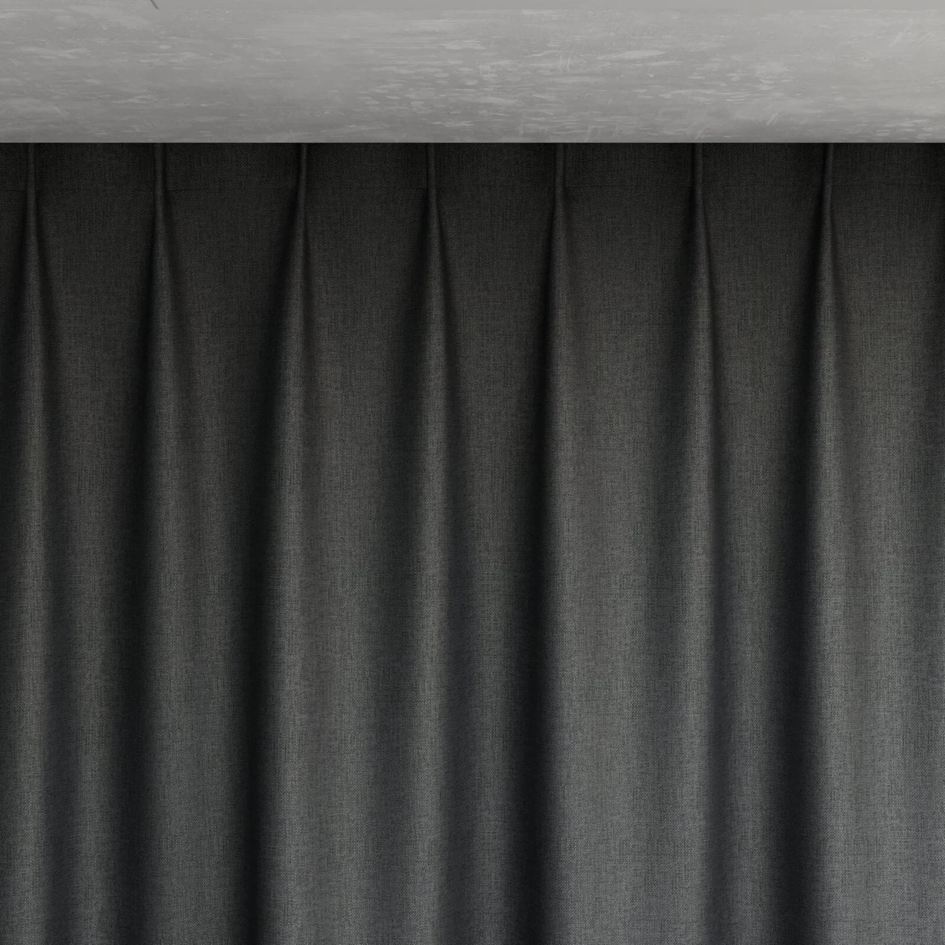 Top view of Matrix FR Gunmetal, pinch pleat