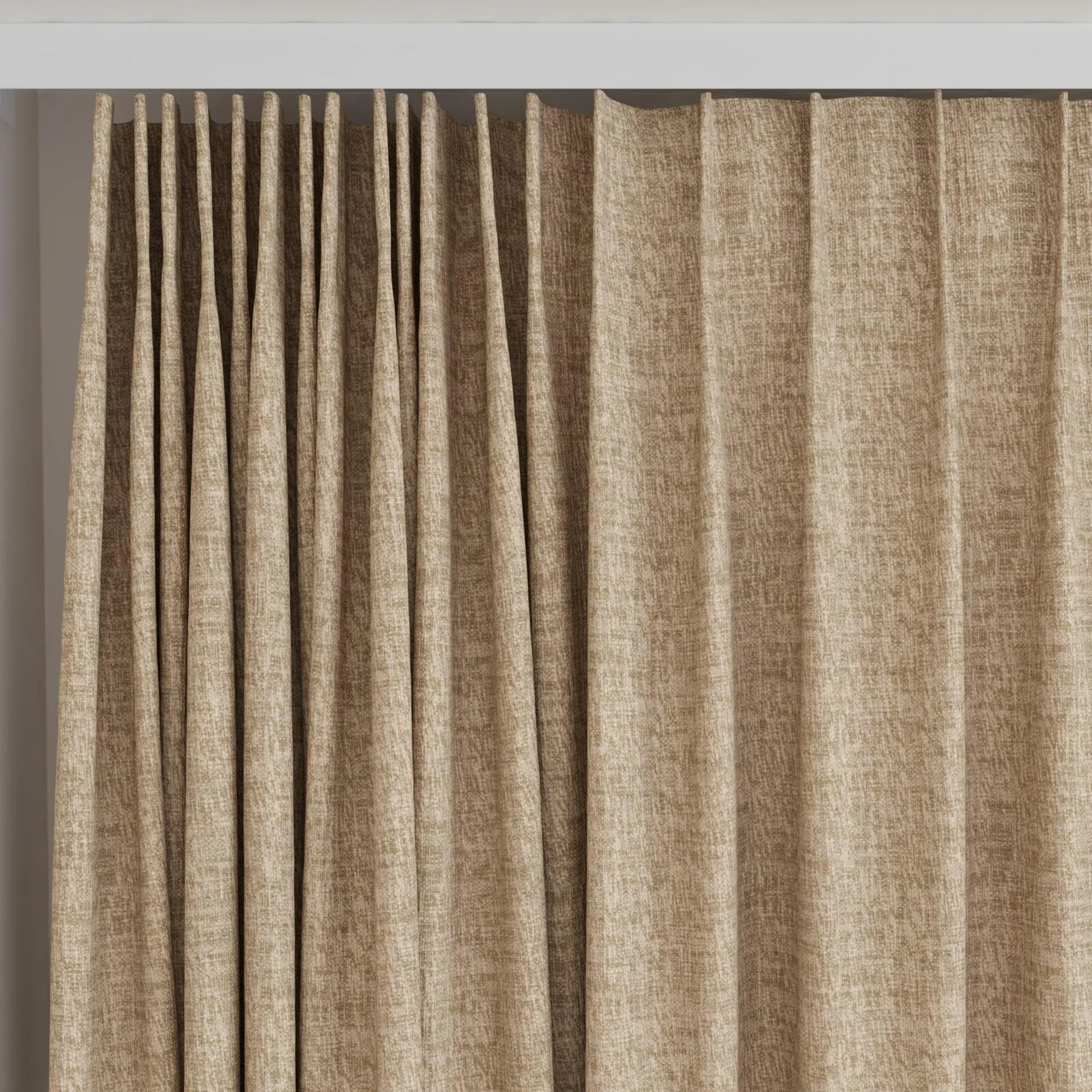 Top view of Earthwild Camel, on curtain rail