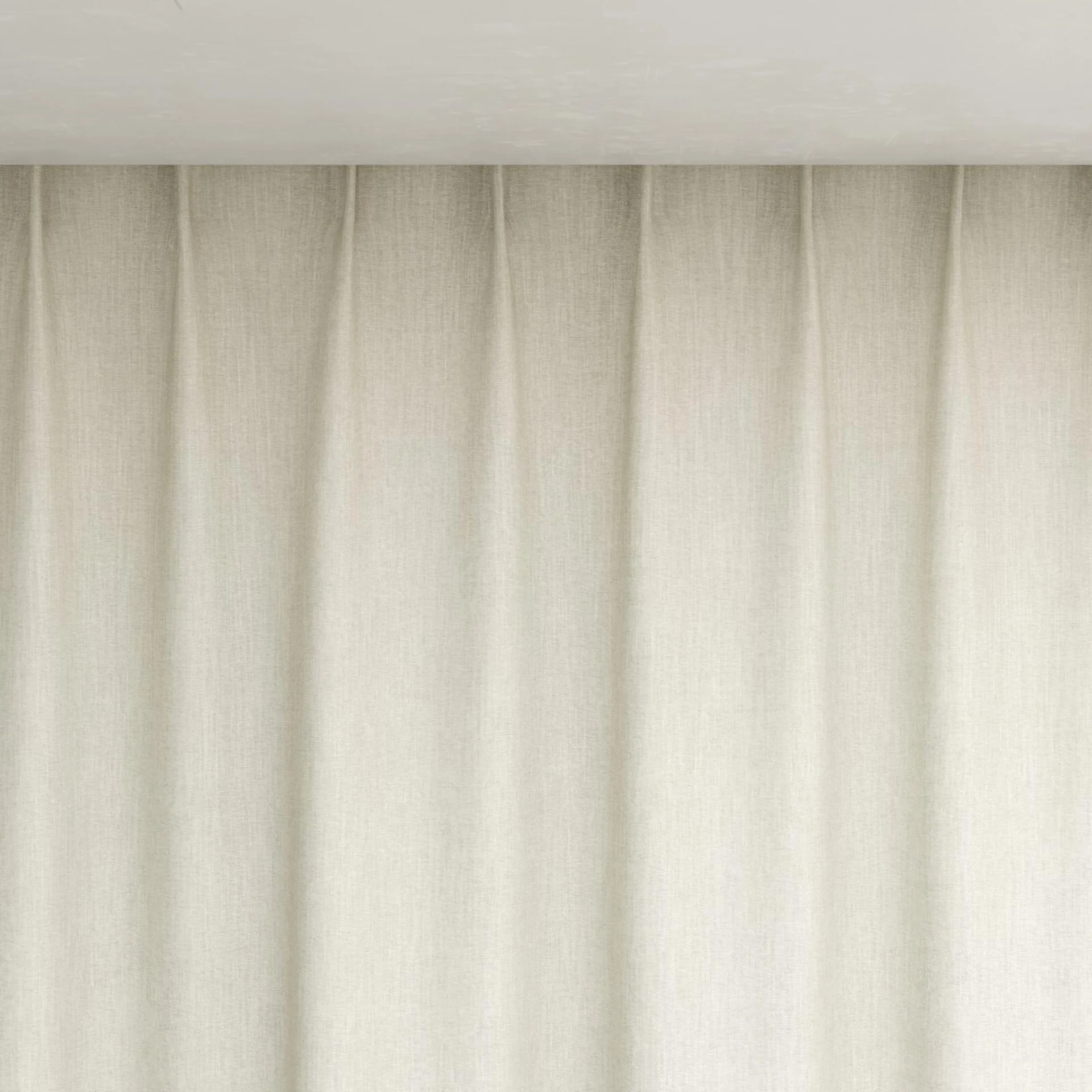 Top view of Trezor Linen, pinch pleat