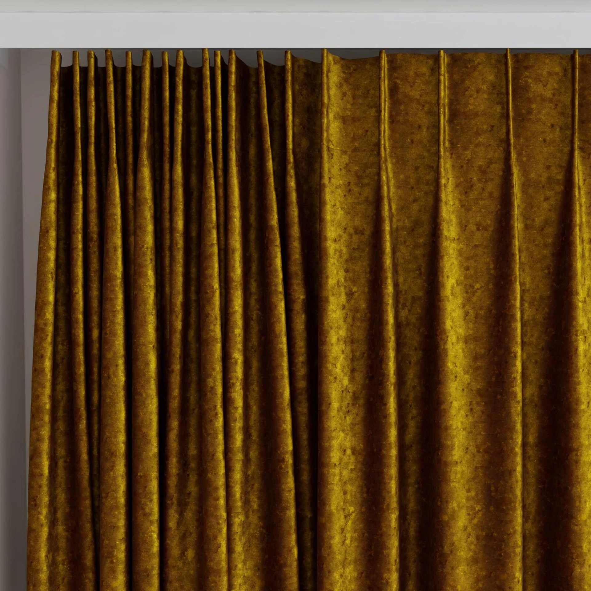 Top view of Opera Harvest, on curtain rail