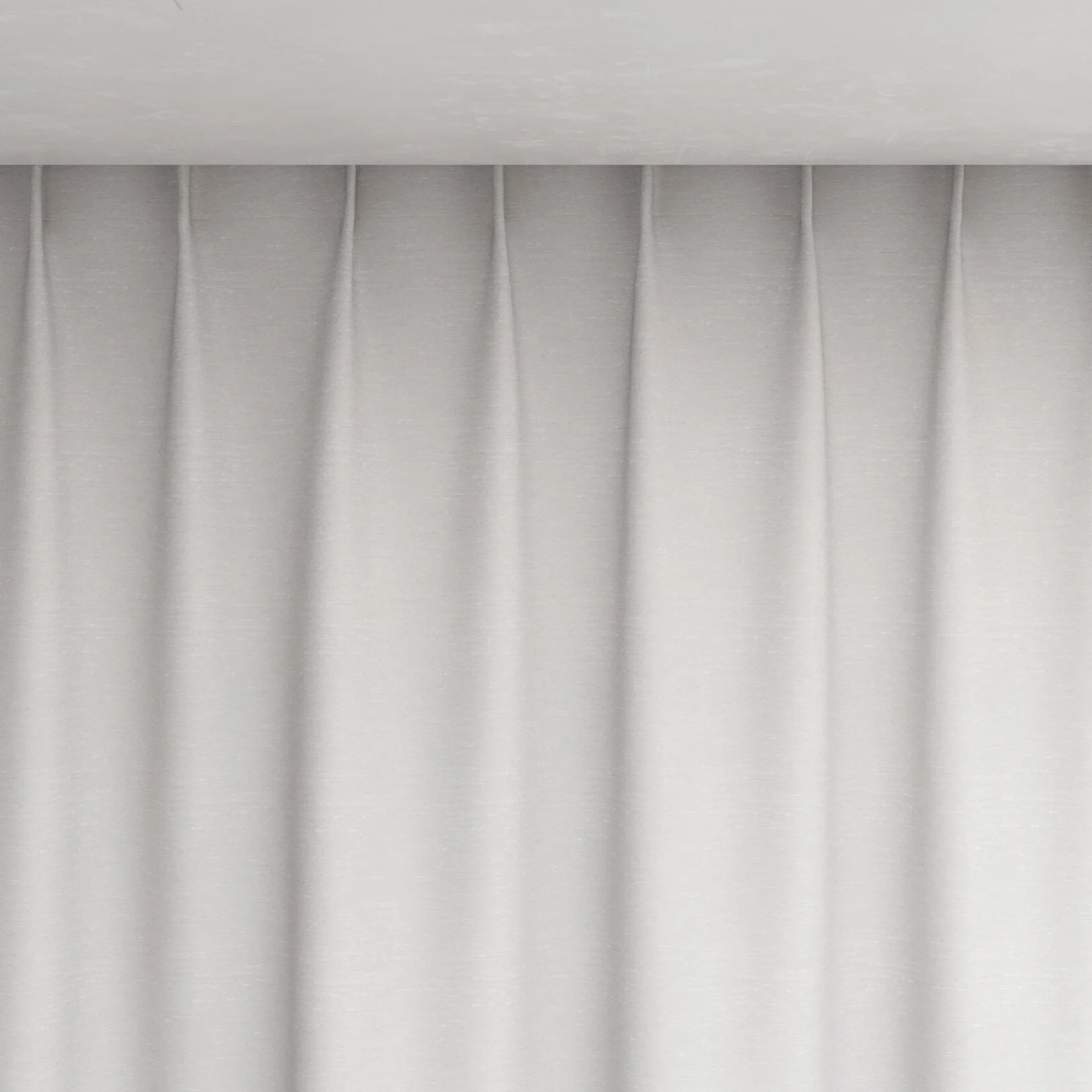 Top view of Maharaja II Blanc, pinch pleat