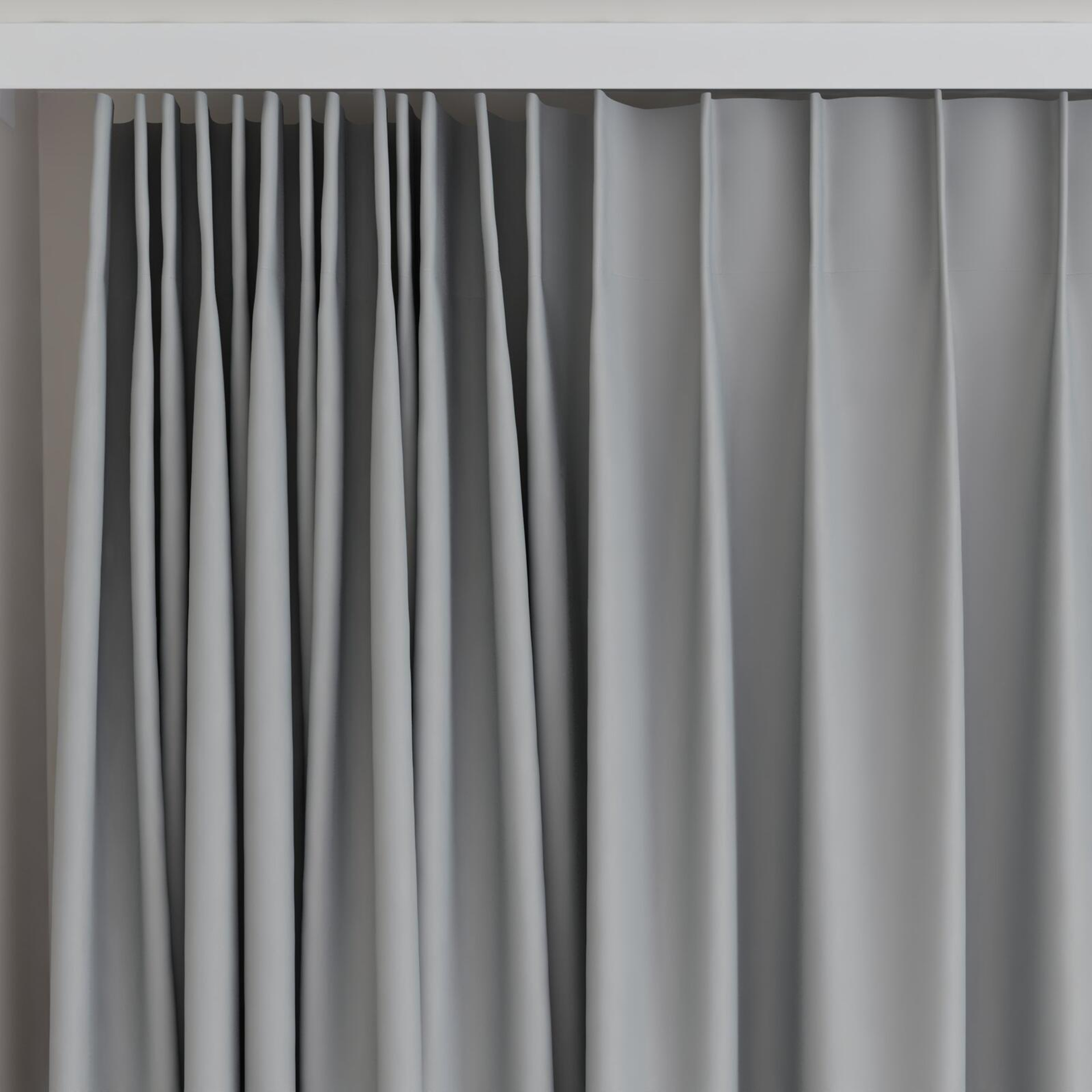 Top view of Vesta Elephant, on curtain rail