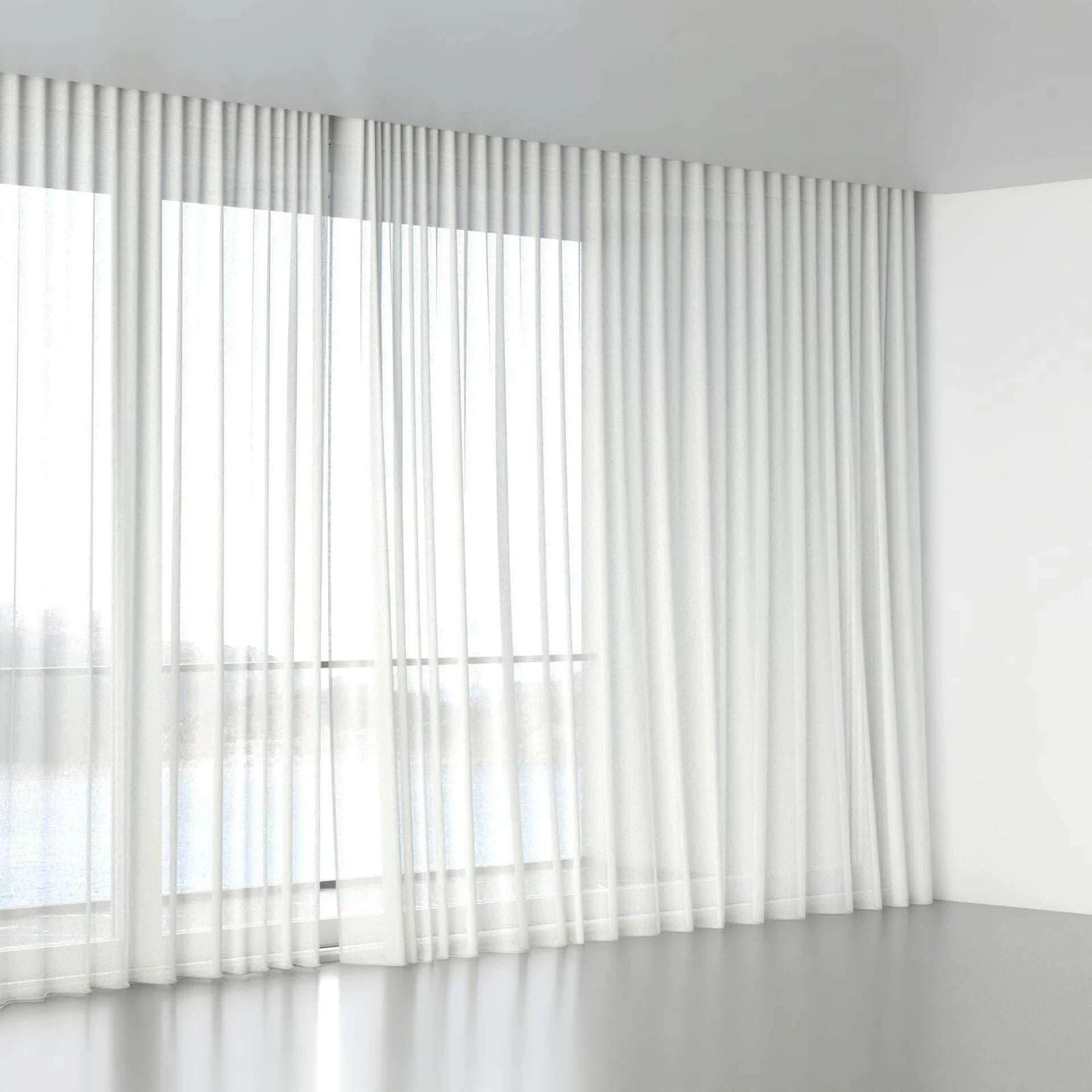 Full view of Laconia Air Frost, wave pleat