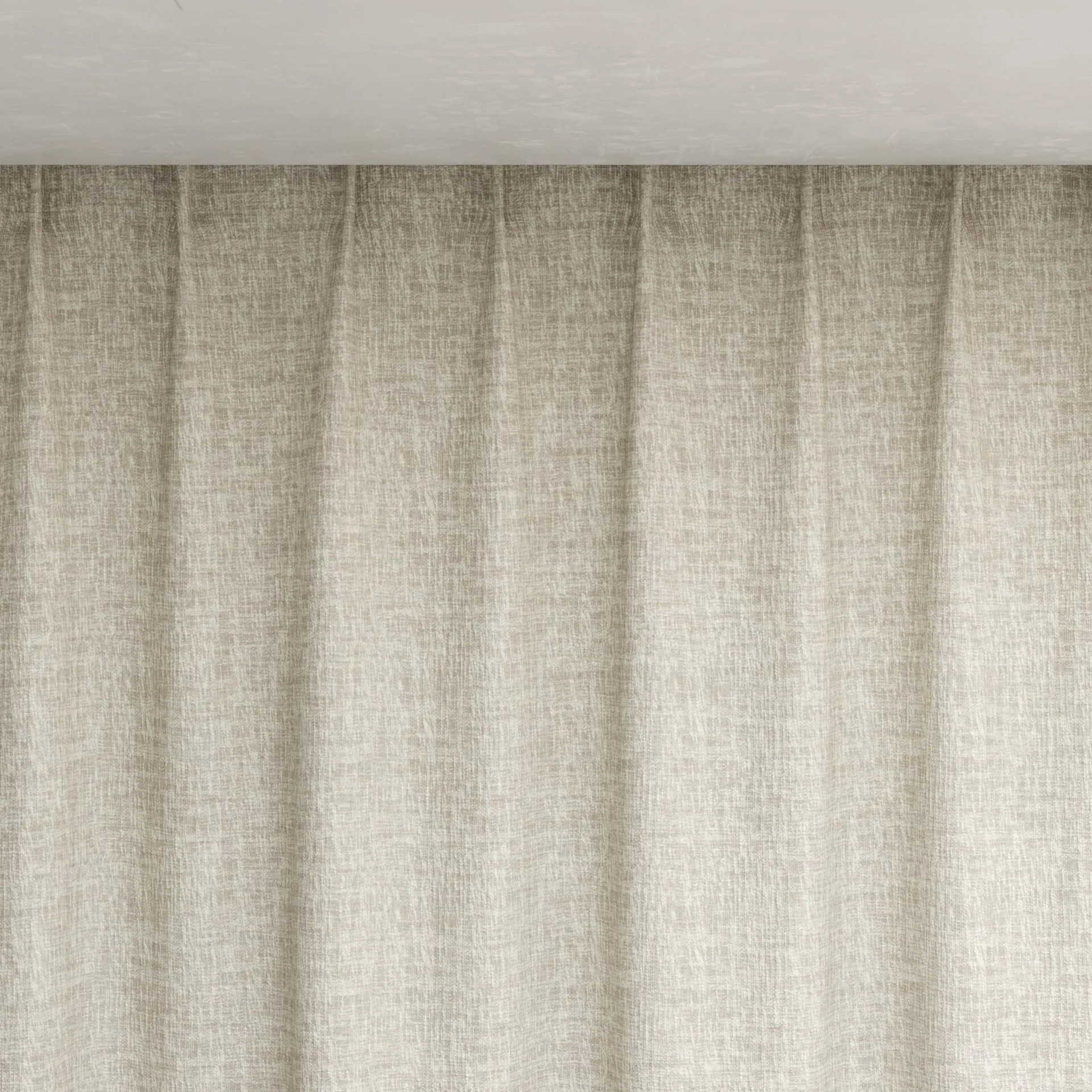 Top view of Earthwild Sand, pinch pleat