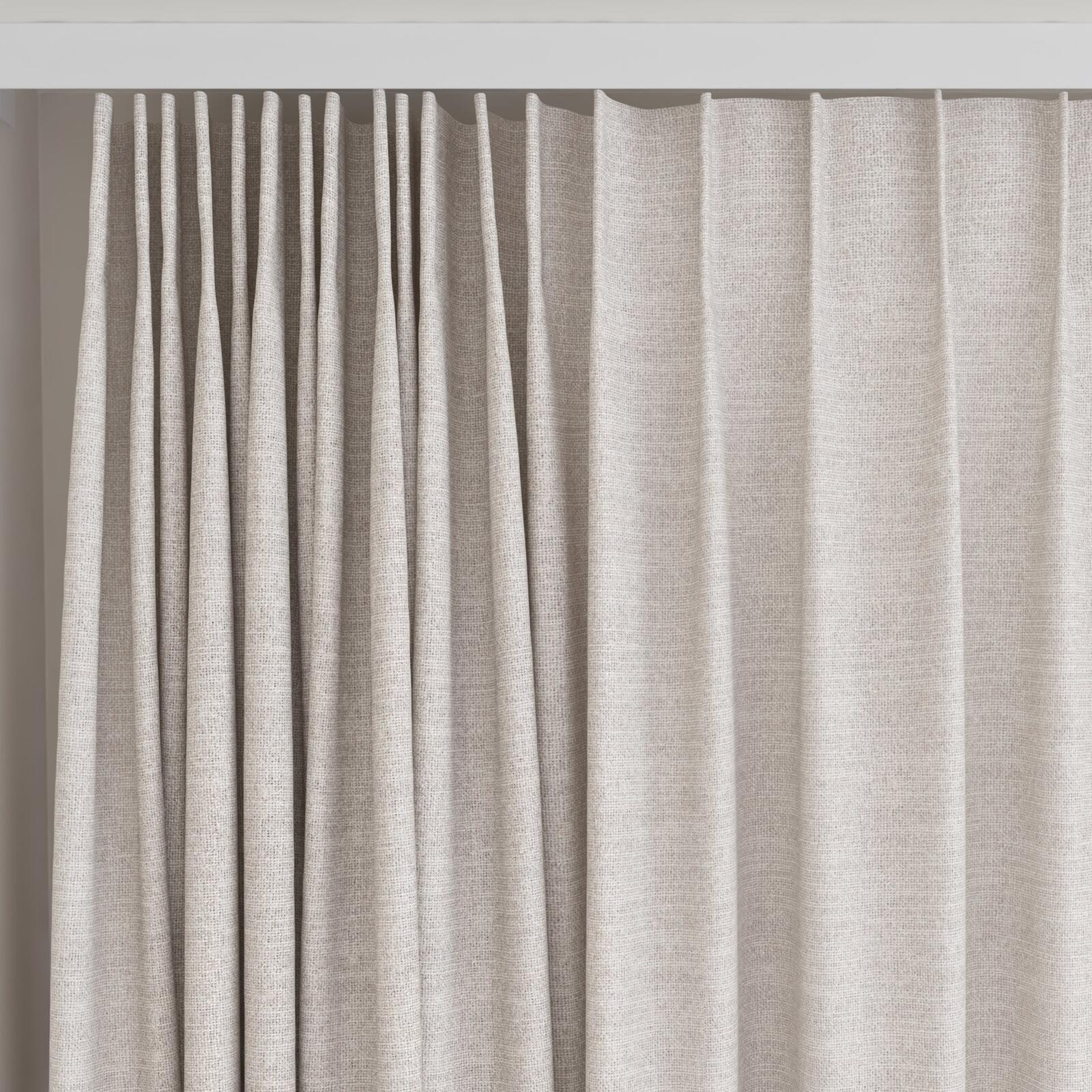Top view of Revel Fog, on curtain rail