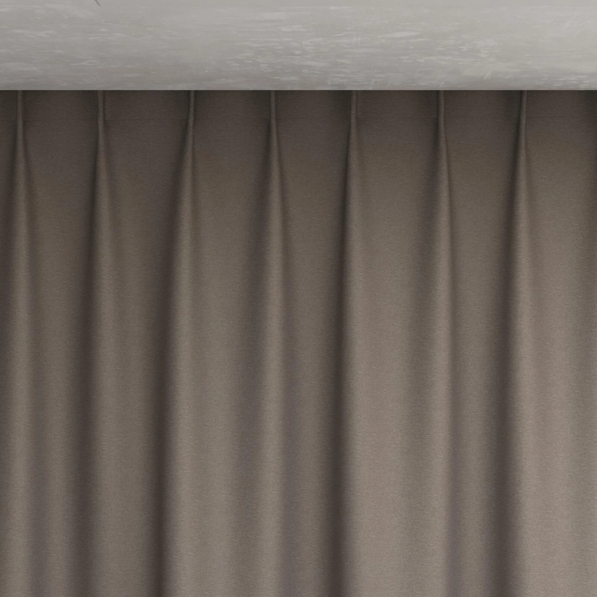 Top view of Duede Truffle, pinch pleat
