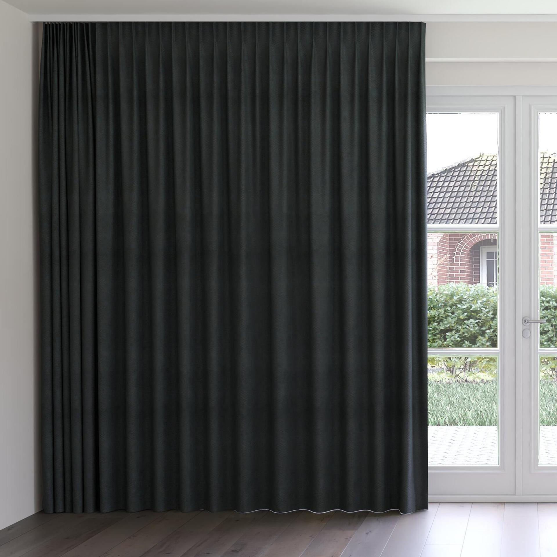 Front view of Gilda Night, on curtain rail